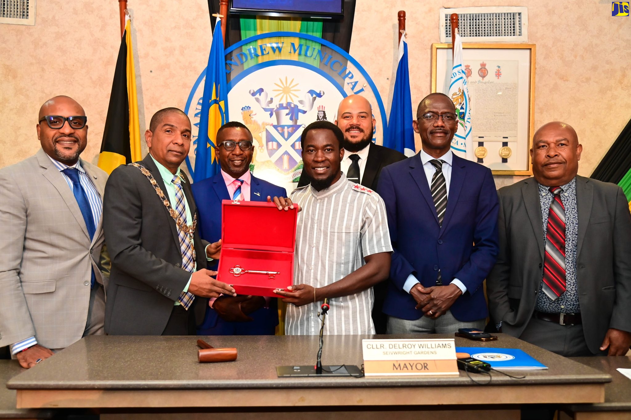Keys to City of Kingston Presented to Windhoek, Namibia