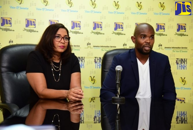 Chief Growth Officer at Lynk, Denise Williams and Chief Product Officer, Lynk, John Matthew Sinclair, address JIS ‘Think Tank’, on August 18.


