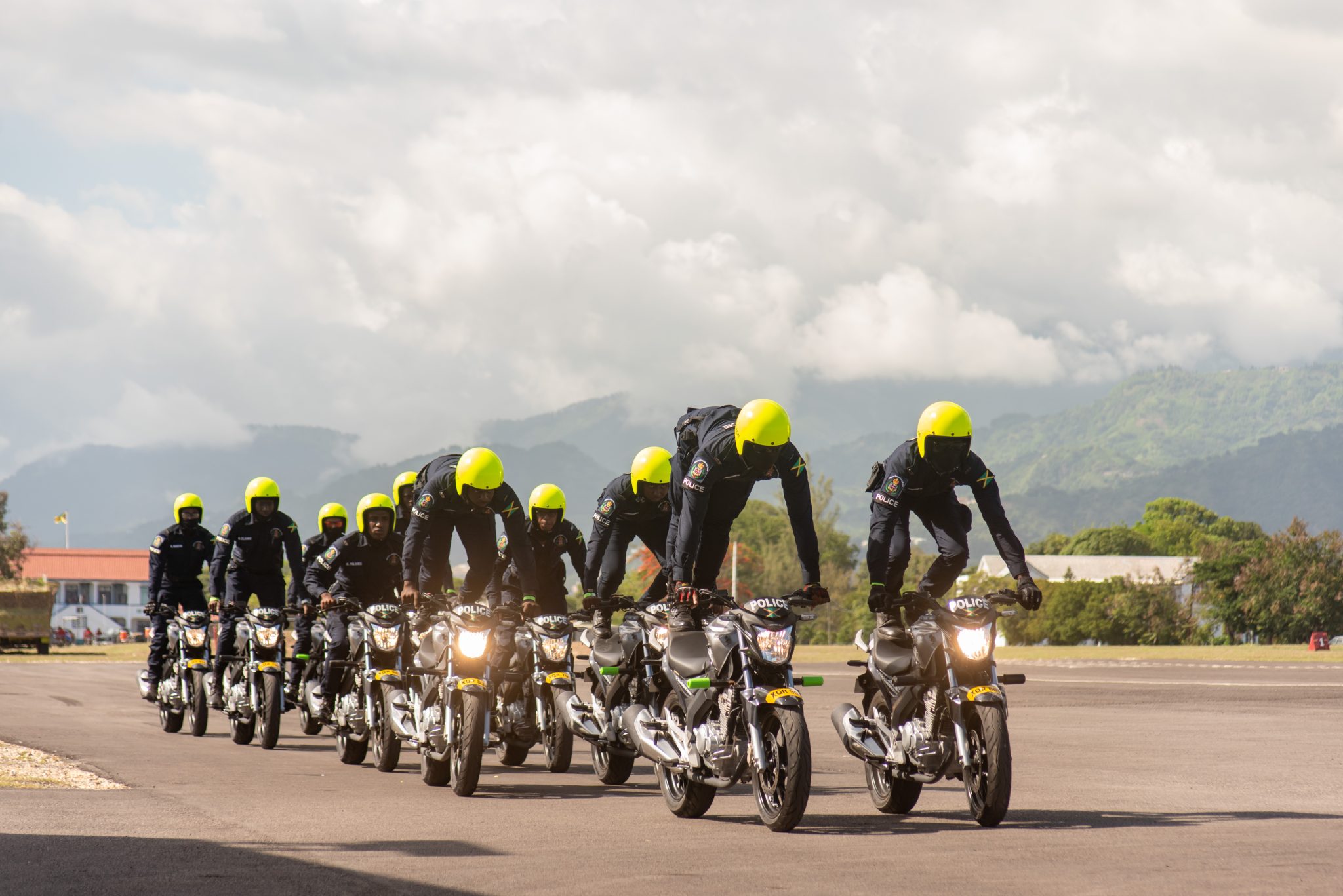 The Jamaica Constabulary Force’s (JDF) Daredevil Riders enthralled patrons with various stunts at the Jamaica Defence Force’s (JDF) 60th Anniversary show held at Up Park Camp  in Kingston recently. 
