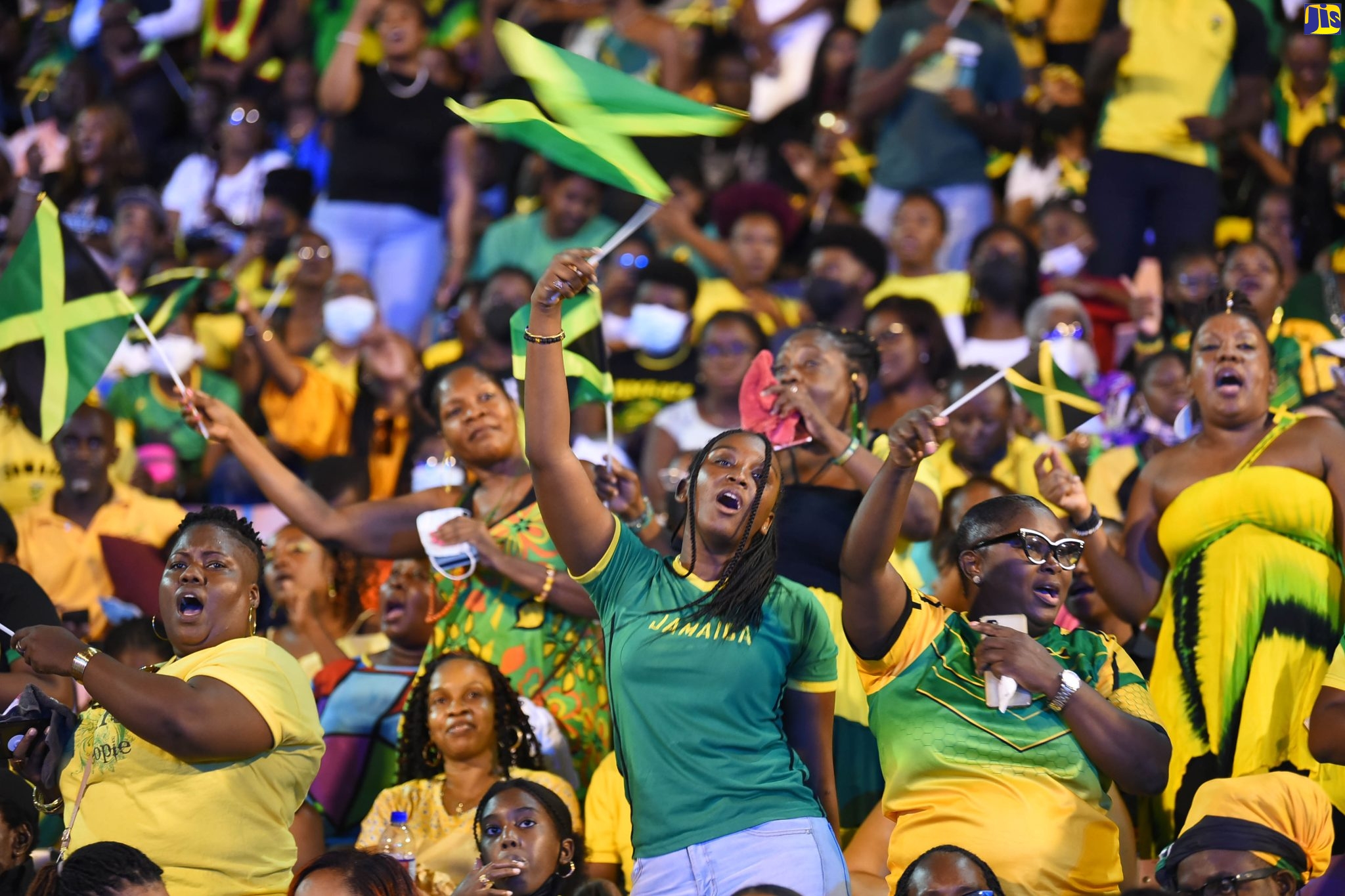 A section of the large gathering, in attendance at the Independence Day Grand Gala, held on August 6, at the National Stadium, in St. Andrew.