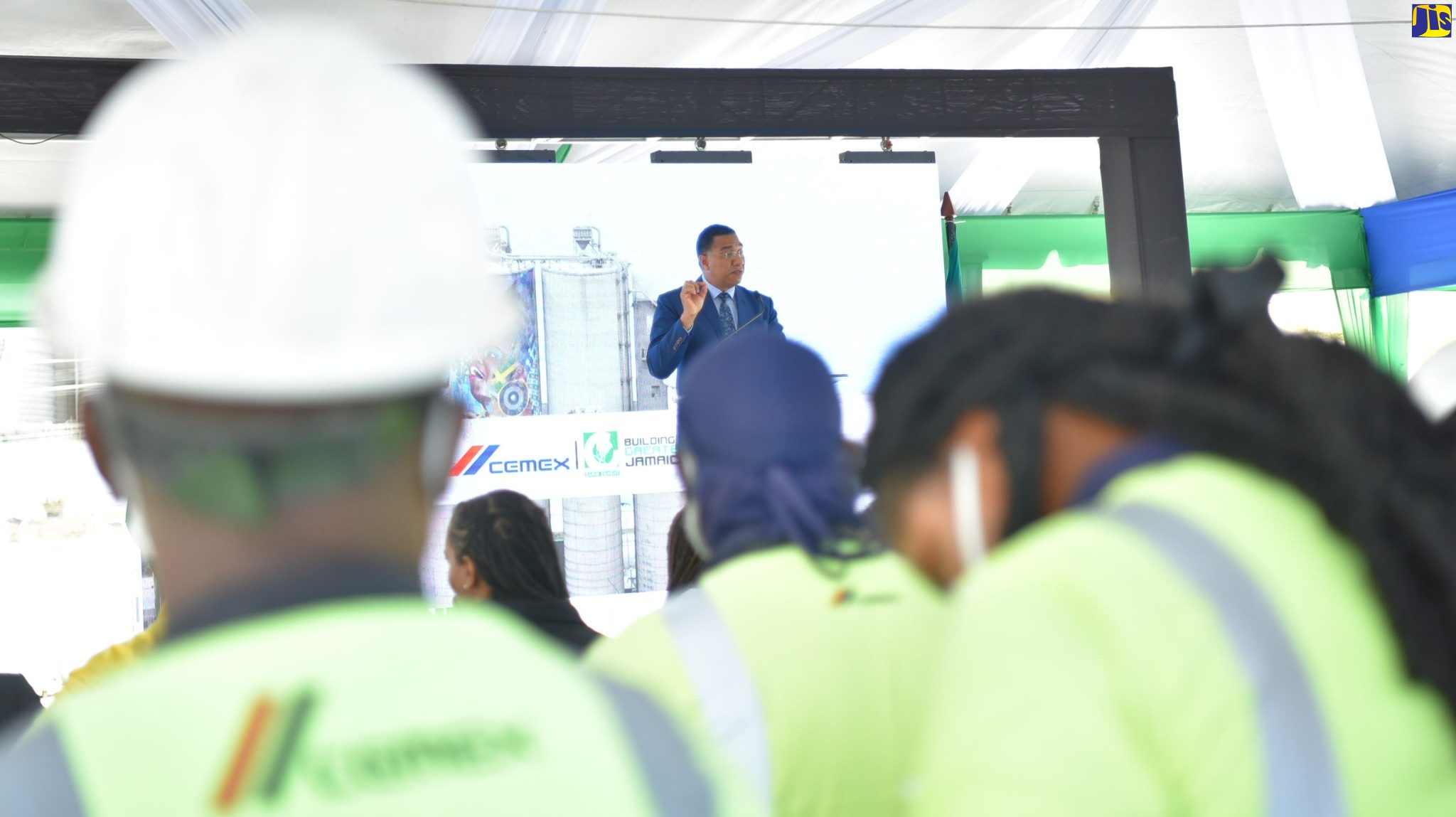 Prime Minister Breaks Ground for Expansion Project at Cement Company