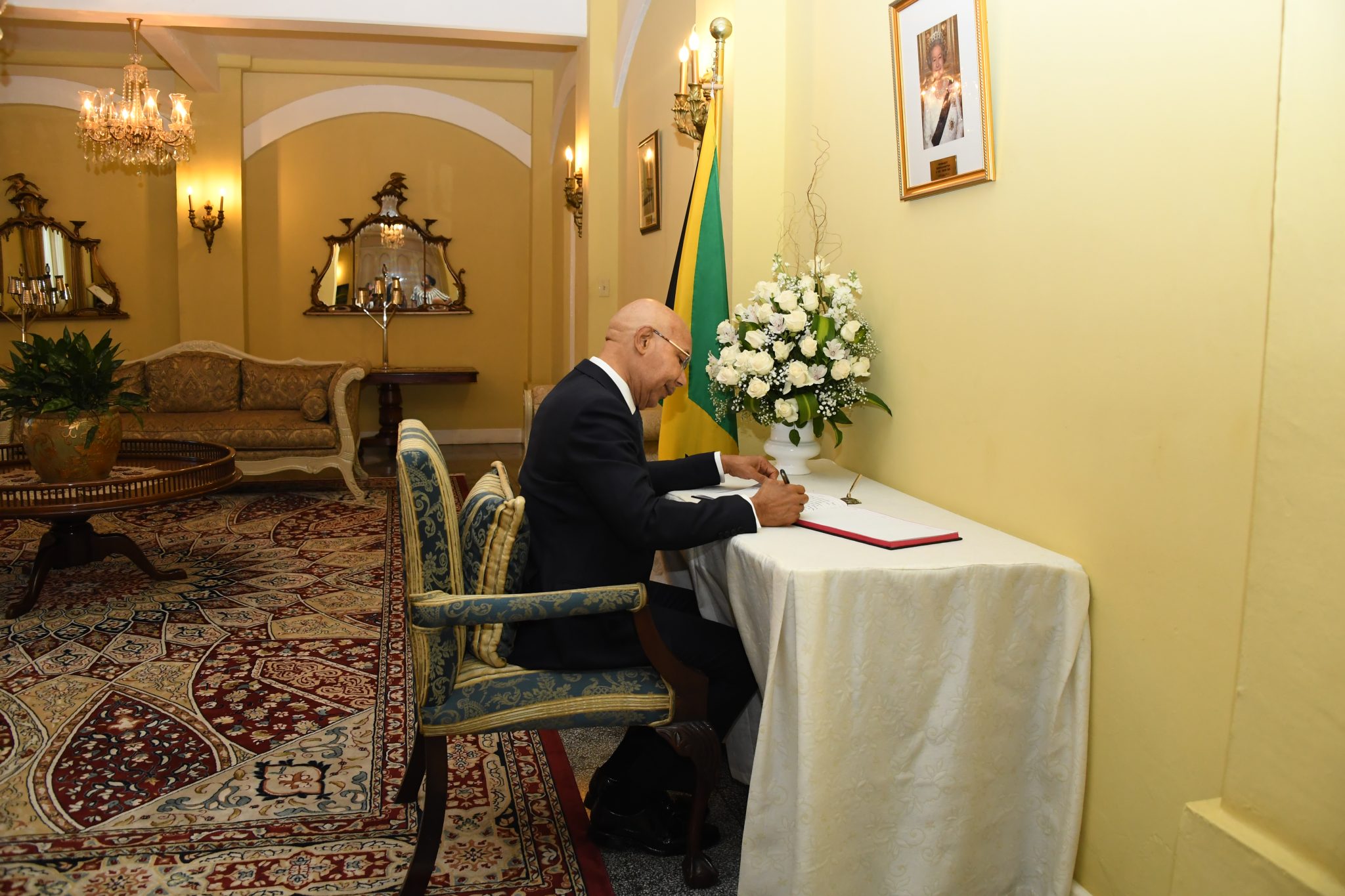 Condolence Book Opened at King’s House for the Queen