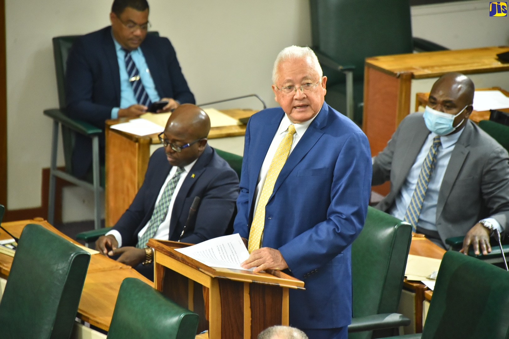 Minister of Justice, Hon. Delroy Chuck, speaking in the House of Representatives on September 13.