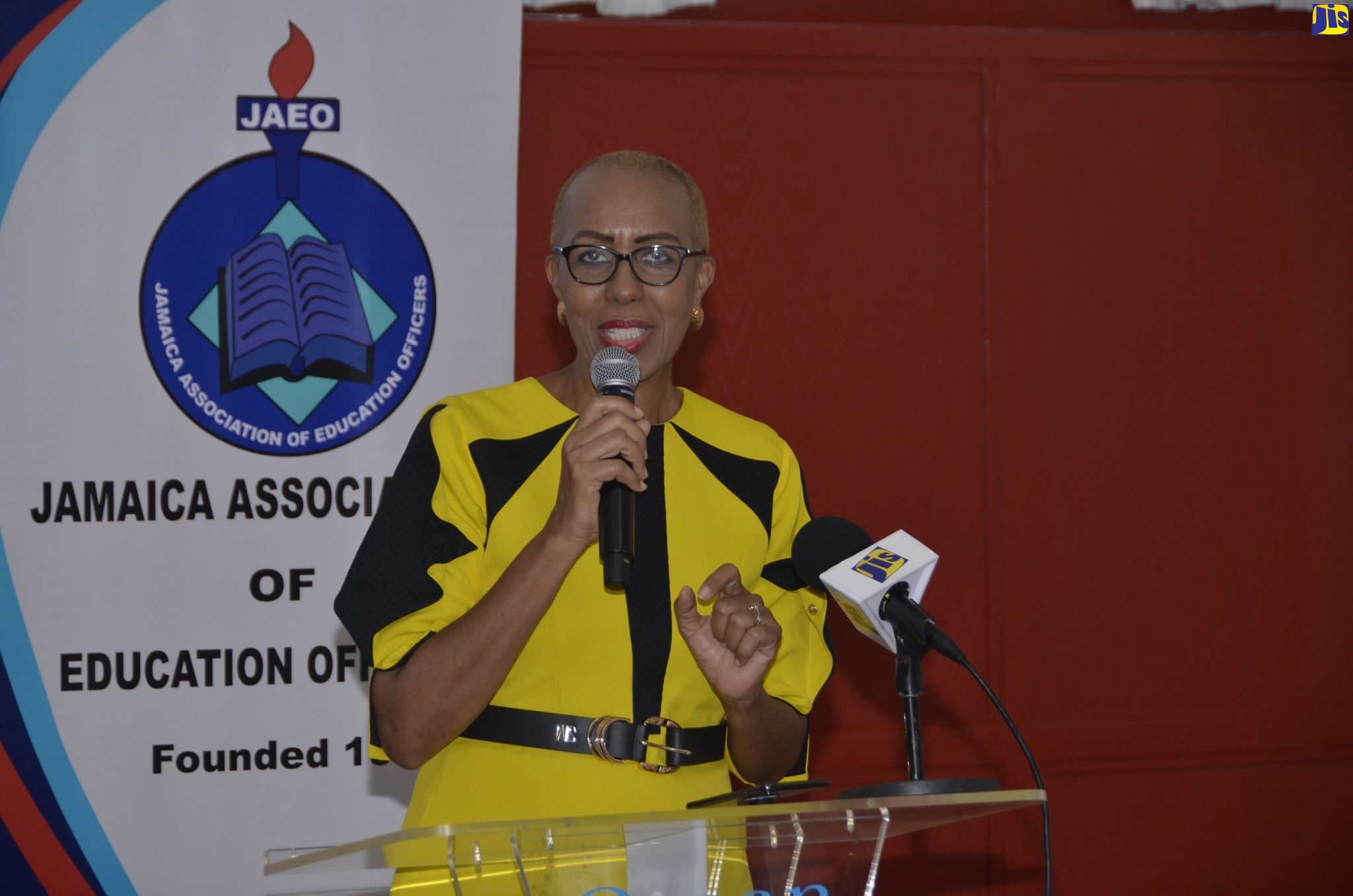 Minister of Education and Youth, Hon Fayval Williams, addresses the Jamaica Association of Education Officers’ annual general meeting at Ocean Coral Spring in Trelawny, on Friday (August 26).