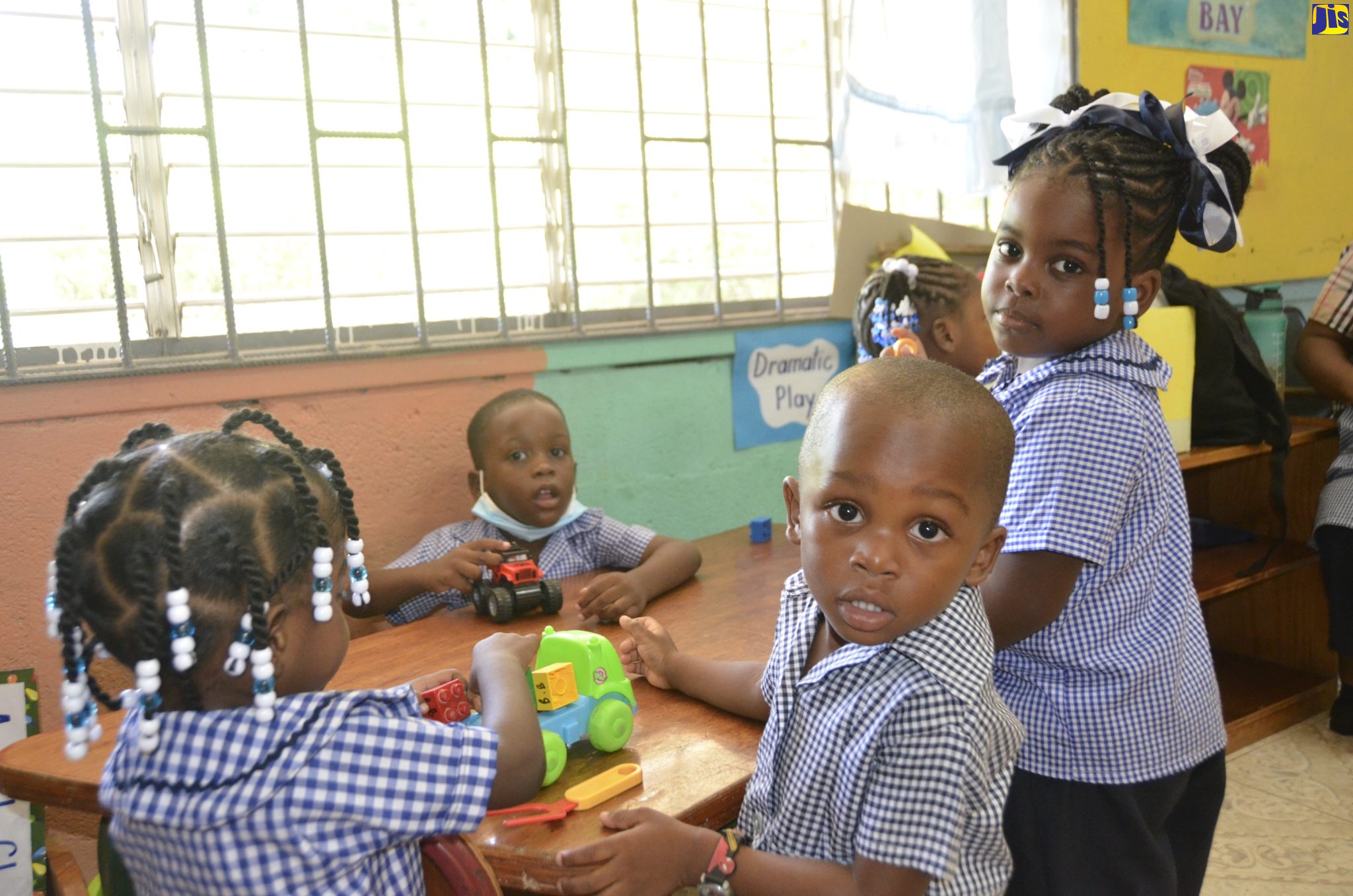 Students of the Goodwill Primary and Infant School in St. James play during break time on the first day of the 2022/2023 academic year, on Monday (September 5) .