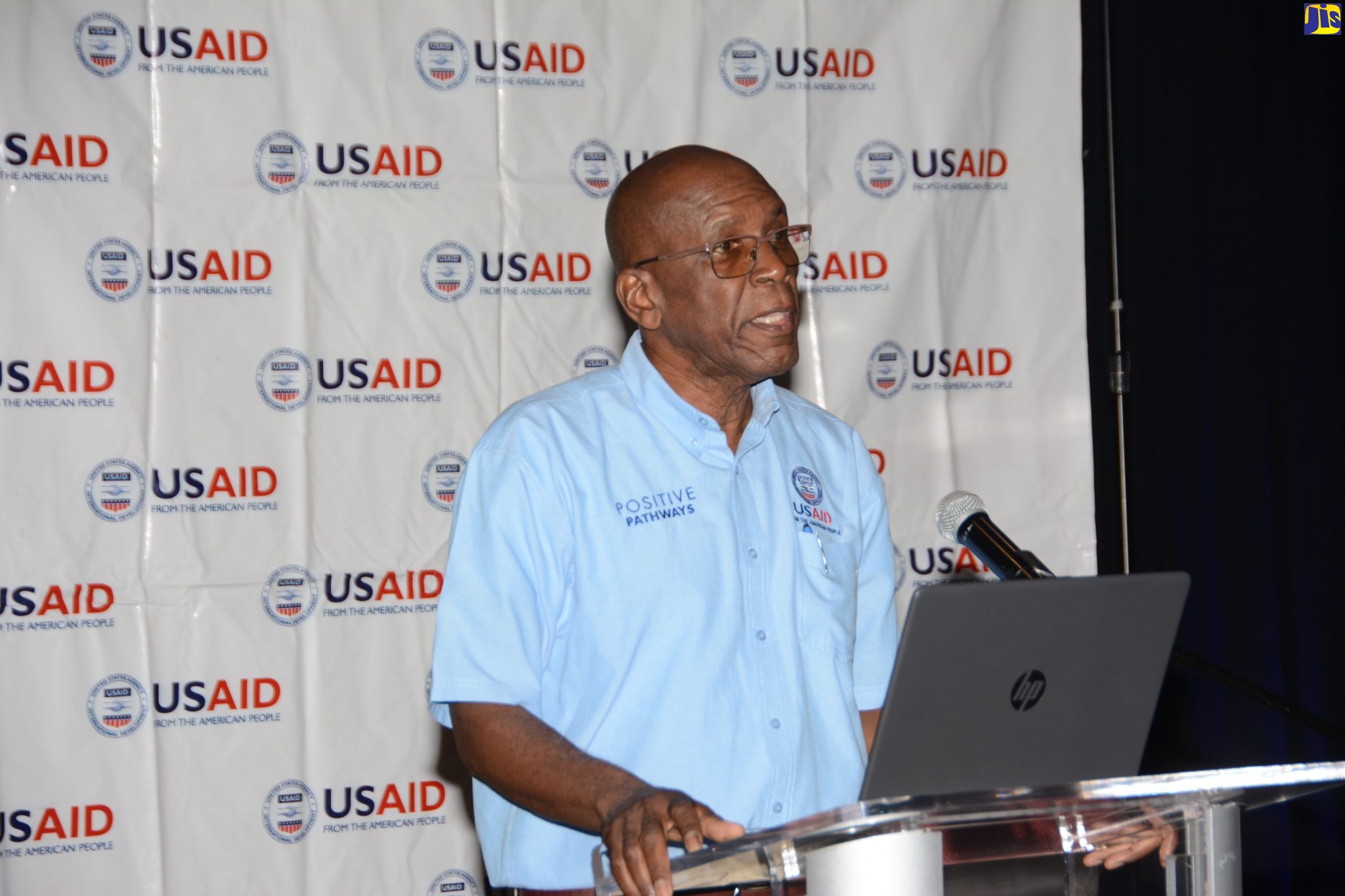 United States Agency for International Development (USAID) Positive Pathways’ Deputy Chief of Party, Courtney Brown, speaking at the entity’s Family Resource and Resilience Symposium at the Hilton Rose Hall Resort in St. James on Thursday (September 1).