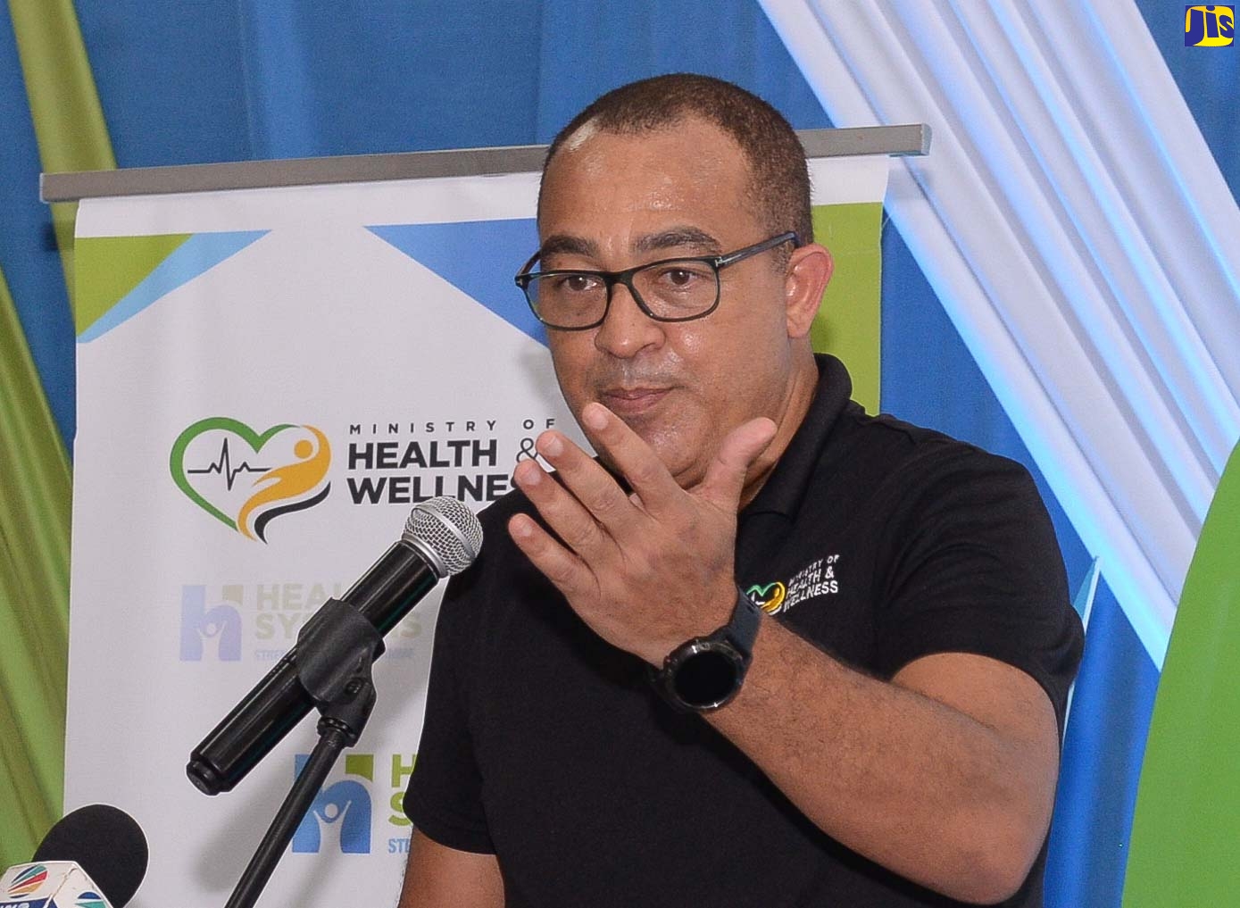 Minister of Health and Wellness, Dr. the Hon. Christopher Tufton, speaks at the Open House & Exhibition ceremony for the rehabilitation of public health facilities in St. Catherine, held at the Church of the Open Bible in Twickenham Park, on Wednesday, August 31.