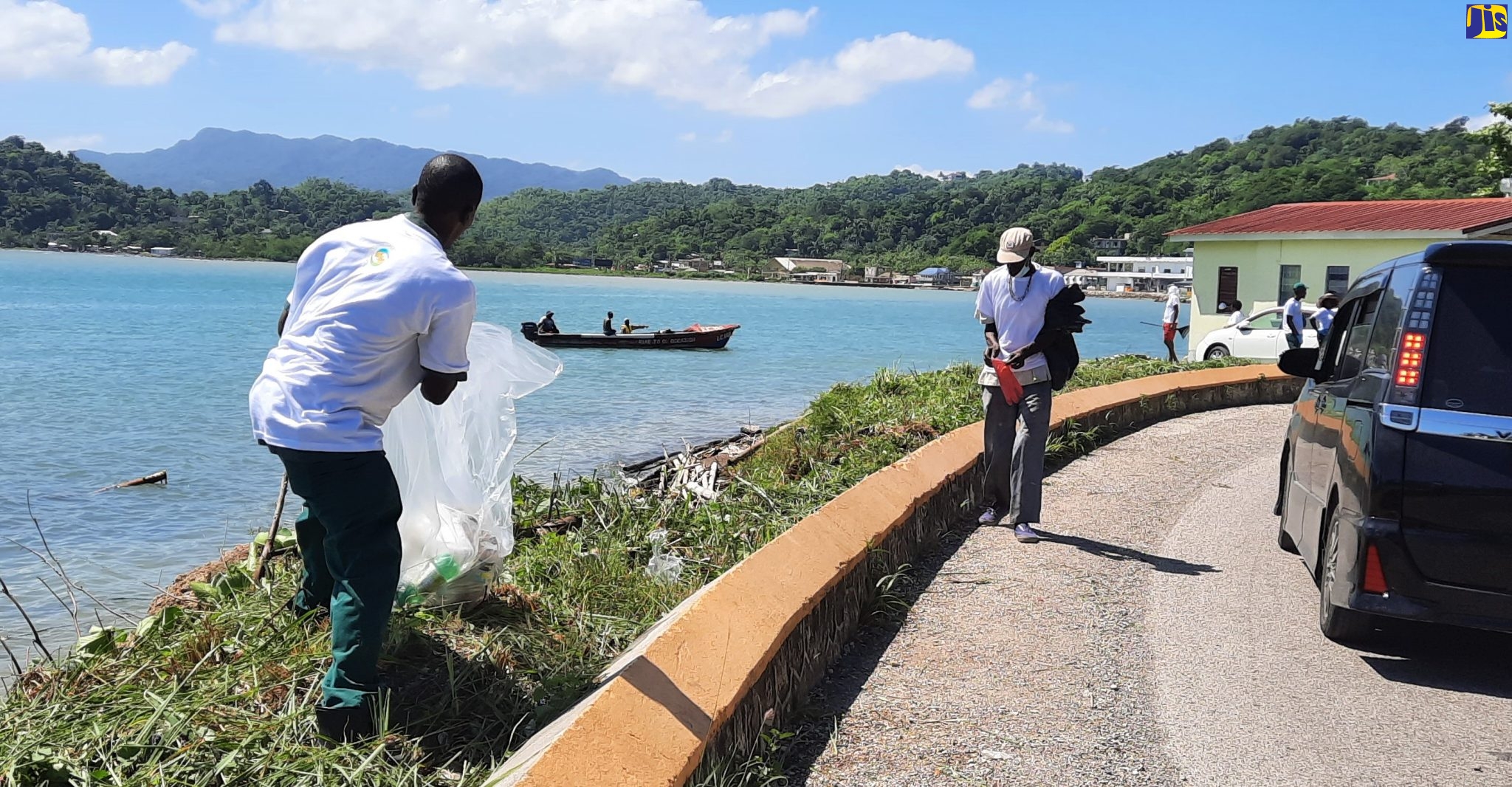 Volunteers remove garbage from the Lucea Fisherman’s Beach on Saturday (September 17) as part of International Coastal Cleanup Day (ICCD) activities. 