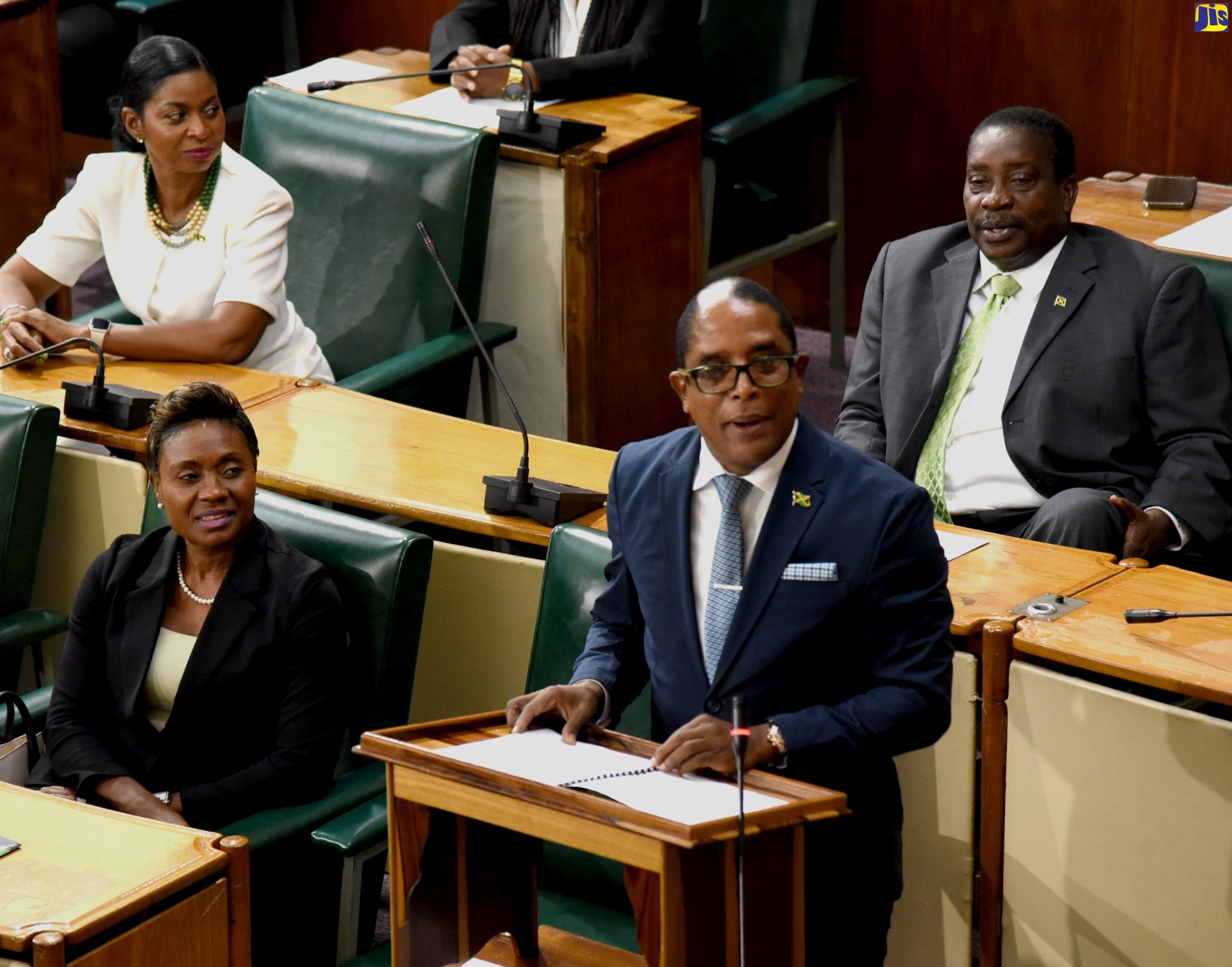 Minister of State in the Ministry of Industry, Investment and Commerce and Member of Parliament for St. Mary South East, Dr. the Hon. Norman Dunn (standing), making his contribution to the 2022/23 State of the Constituency Debate in the House of Representatives, on Wednesday (September 21).