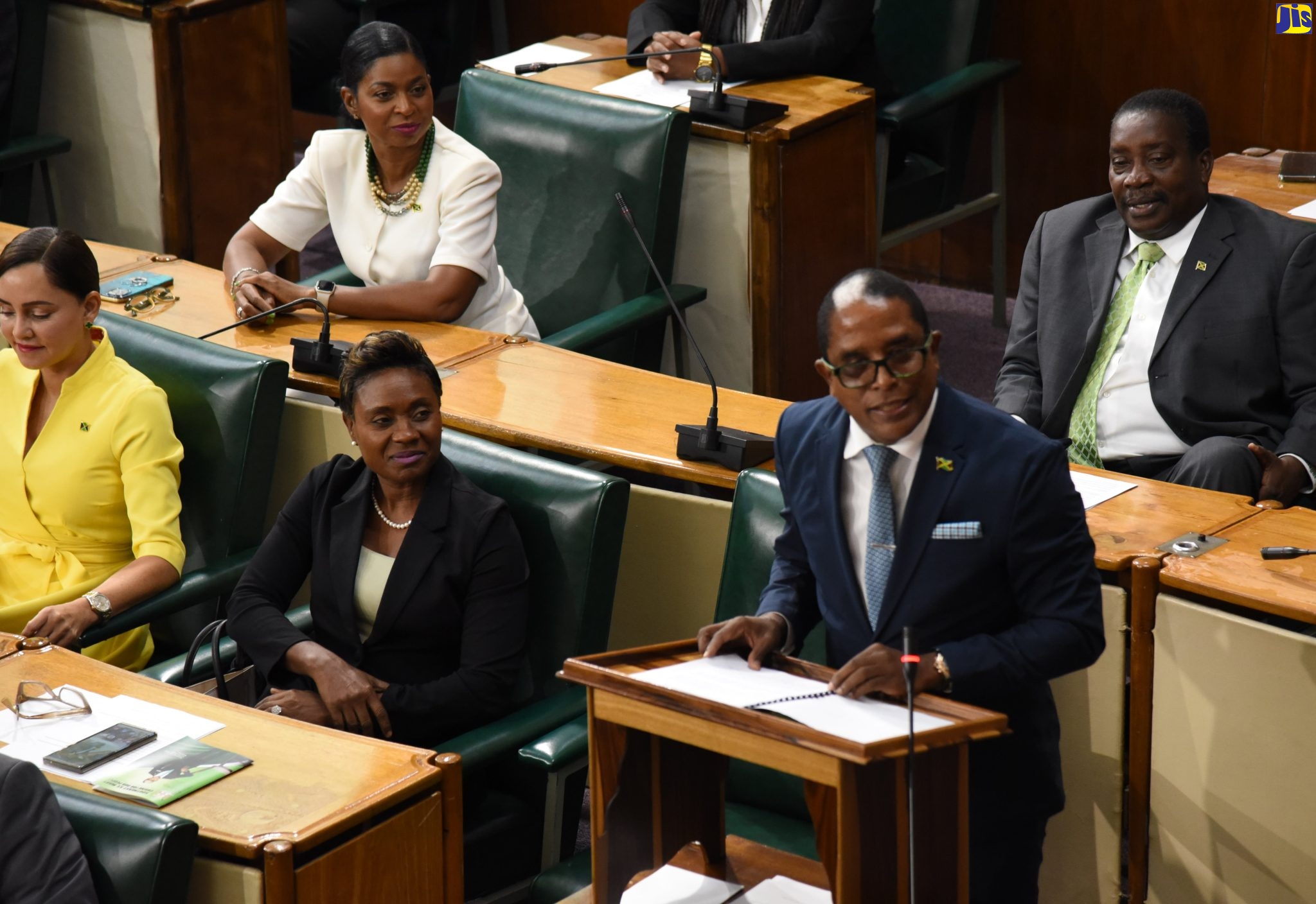 Minister of State in the Ministry of Industry, Investment and Commerce and Member of Parliament for St. Mary South East, Dr. the Hon. Norman Dunn (standing), speaking in the 2022/23 State of the Constituency Debate in the House of Representatives, on Wednesday (September 21).