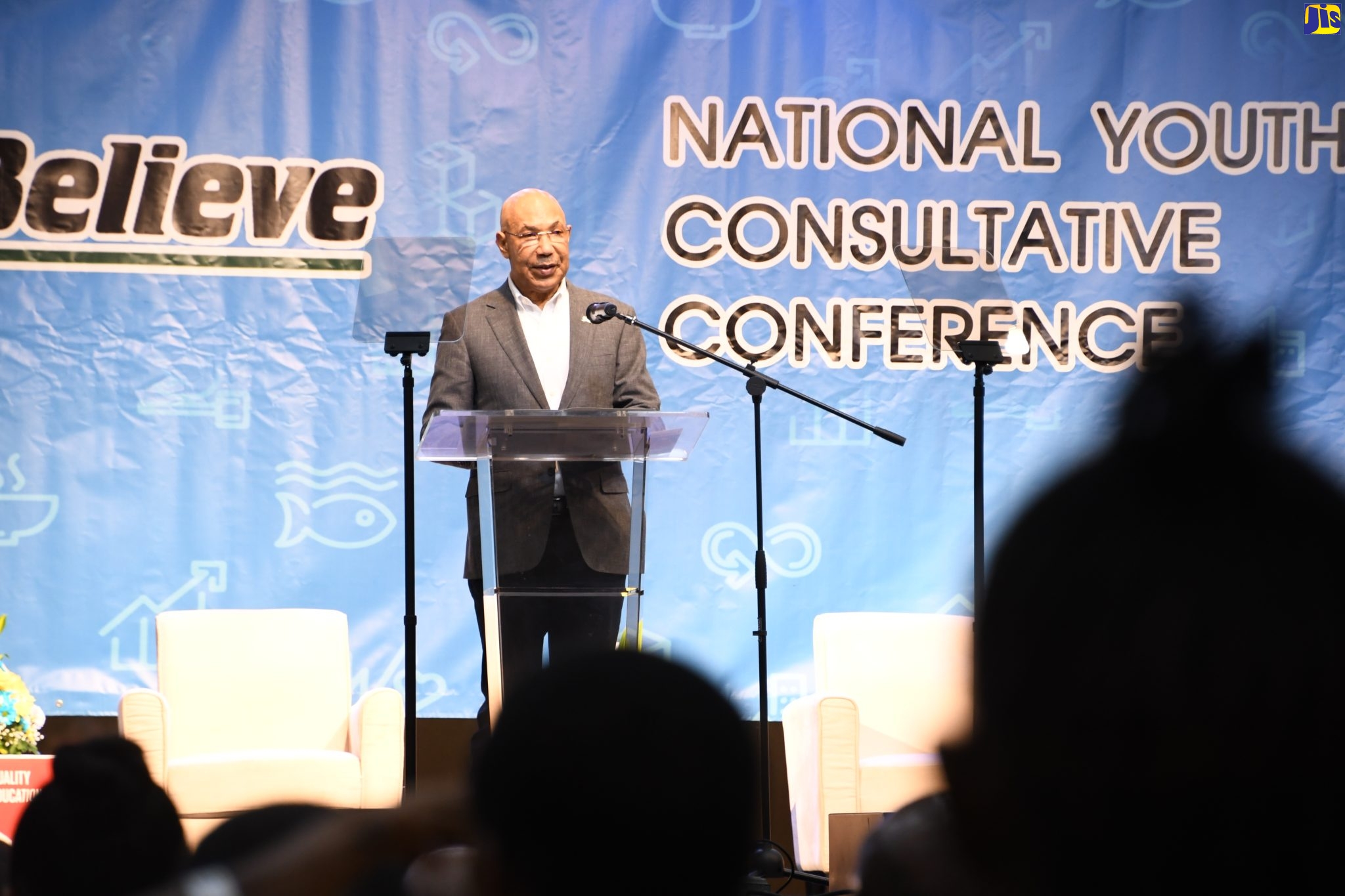 Governor General, His Excellency the Most Hon. Sir Patrick Allen, addresses the opening ceremony of his National Youth Consultative Conference, which was held at the Montego Bay Convention Centre in St. James on Thursday (October 6).