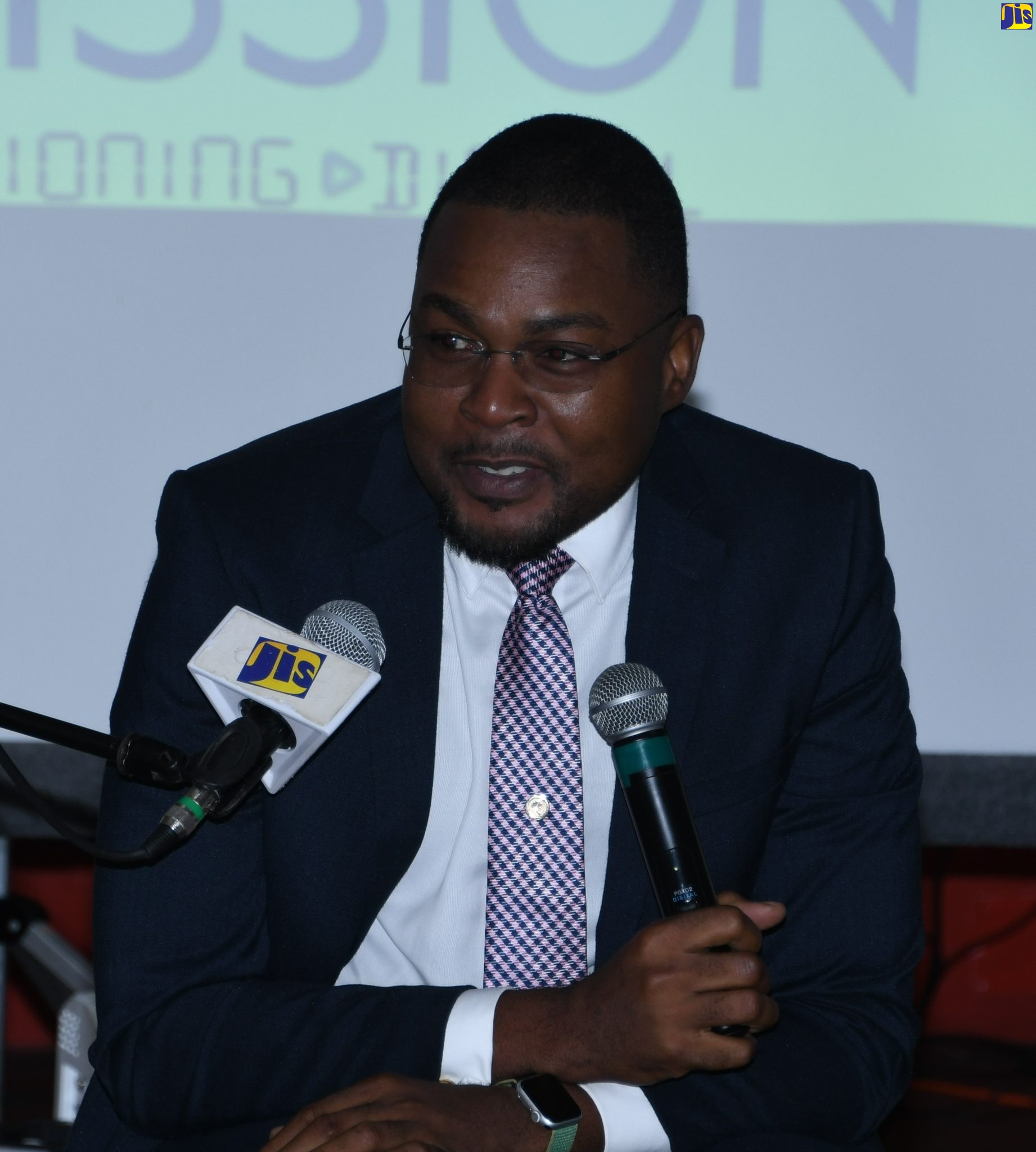 Minister without Portfolio in the Office of the Prime Minister with Responsibility for Information, Hon. Robert Morgan, addresses the Broadcasting Commission’s Strategic and Operational Planning Retreat at Ocean Coral Spring Hotel in Trelawny on Wednesday, October 19.