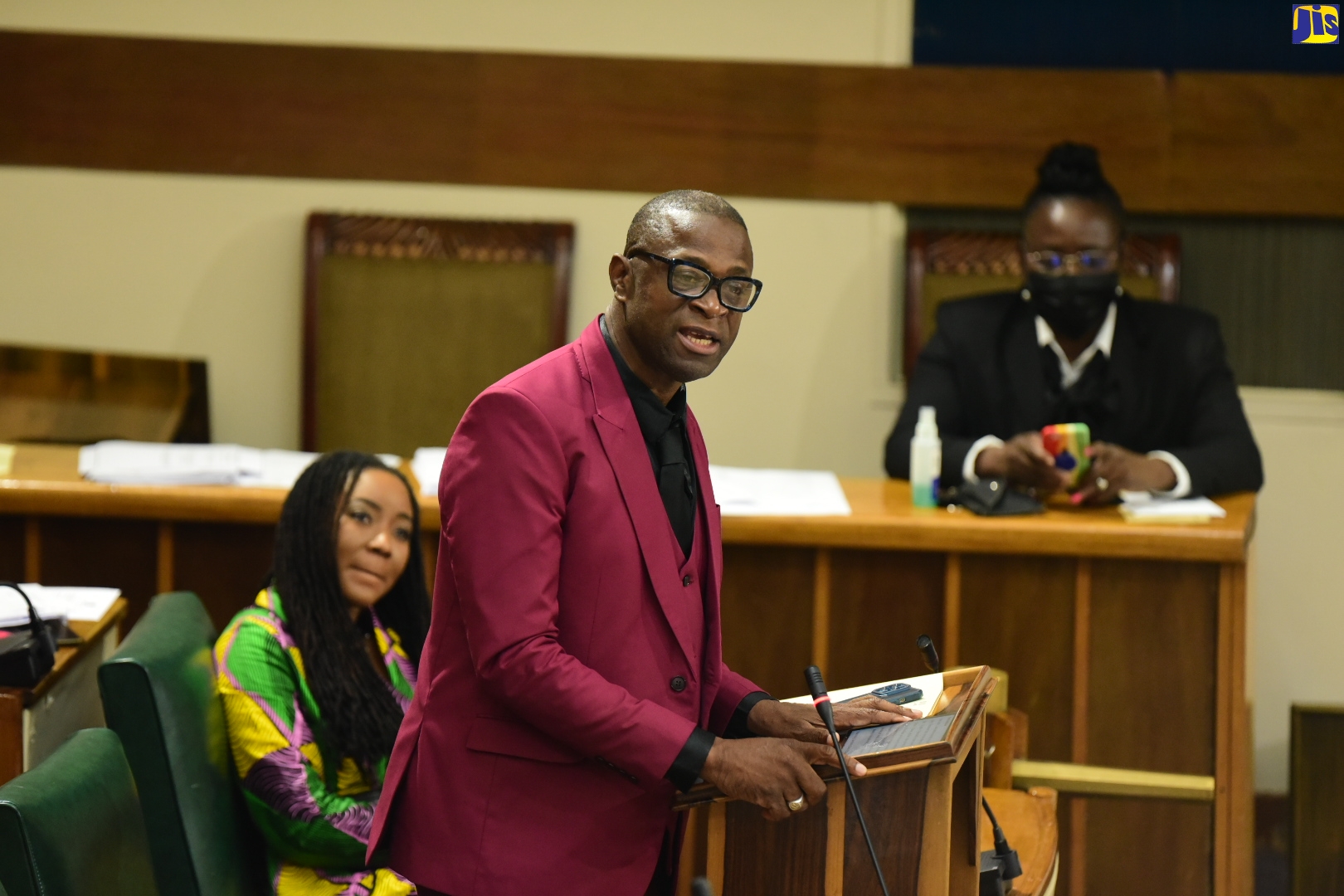 Member of Parliament for Westmoreland Central, George Wright, making his 2022/23 Constituency Debate presentation in the House of Representatives on Wednesday (November 2).