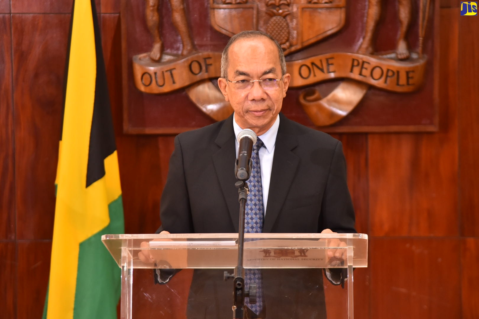 Deputy Prime Minister and Minister of National Security, Hon. Dr. Horace Chang, speaking during Wednesday’s (November 2) post-Cabinet press briefing at Jamaica House.