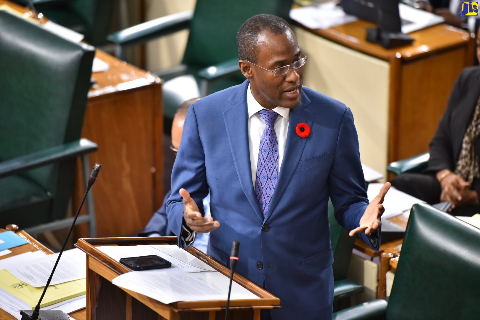 Minister of Finance and the Public Service, Dr. the Hon. Nigel Clarke, speaking in the House of Representatives on Tuesday (November 8).