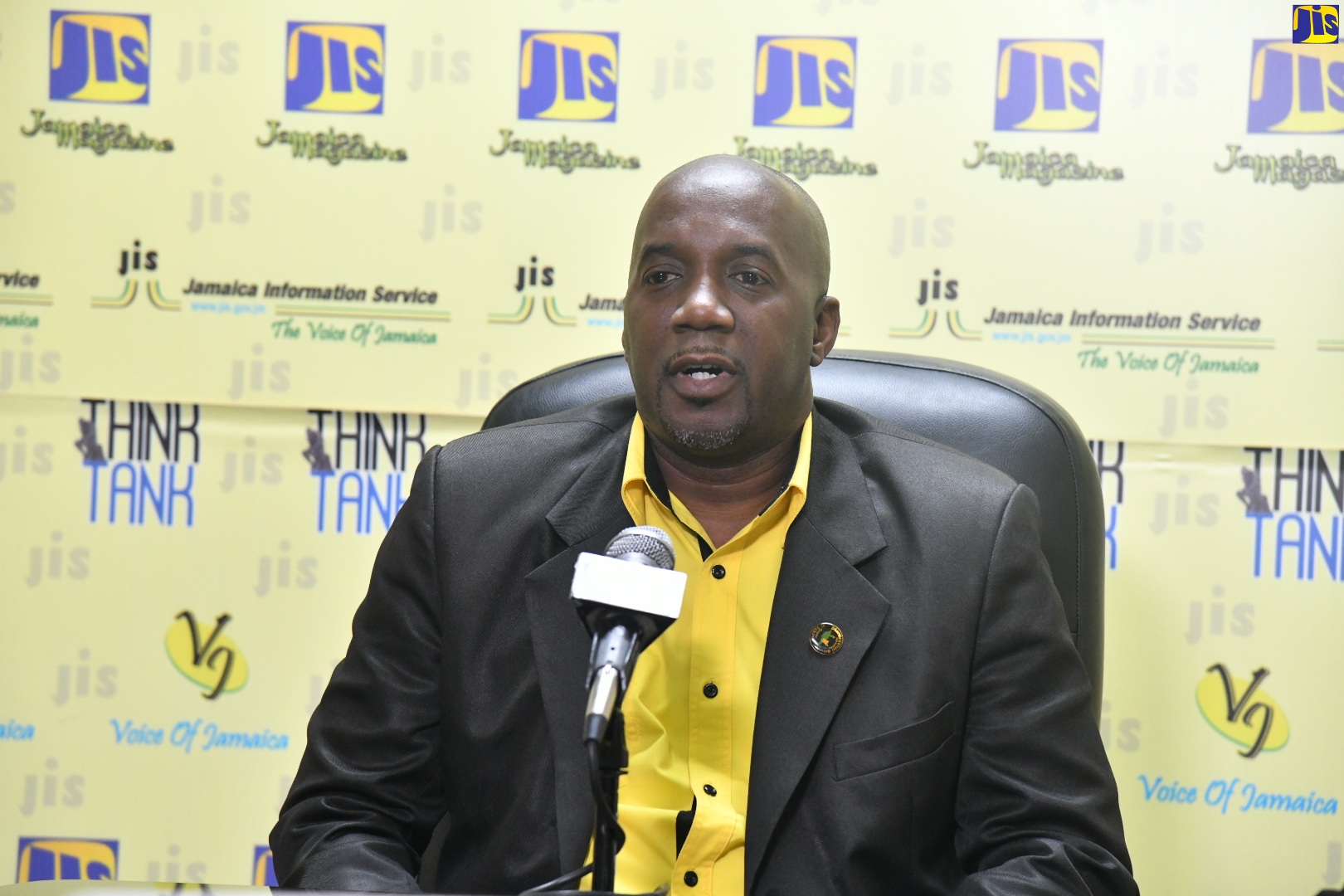 President of the Pharmaceutical Society of Jamaica, Dr. Tyrone Smith, speaks at a JIS ‘Think Tank’ on November 9. He said that Pharmacy Week 2022 will be observed from November 20 to 26, under the theme ‘Pharmacists: Trusted, Empowered, United for Action’. 