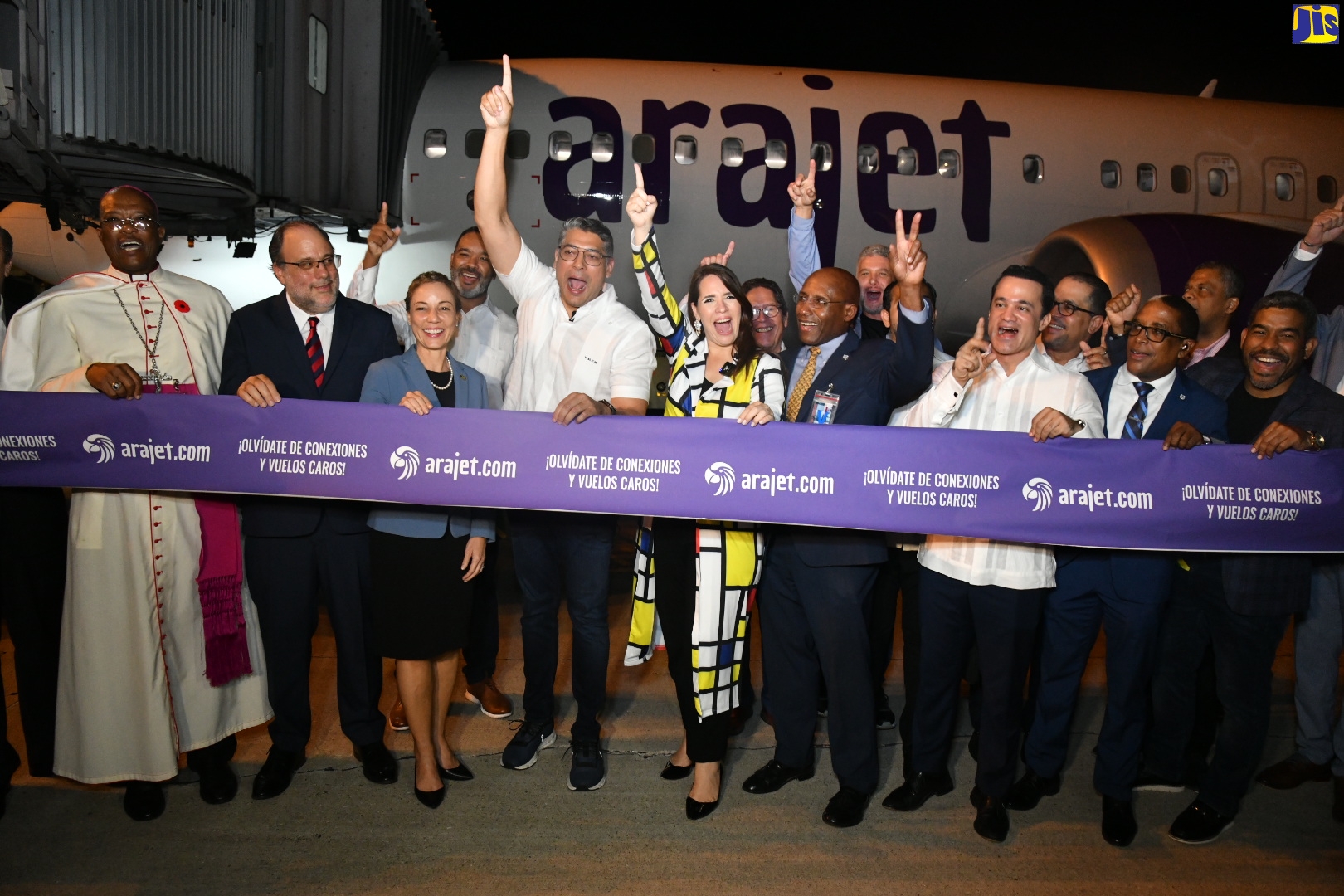 PHOTOS: Inaugural Arajet Airlines Flight from Dominican Republic Arrives in Kingston
