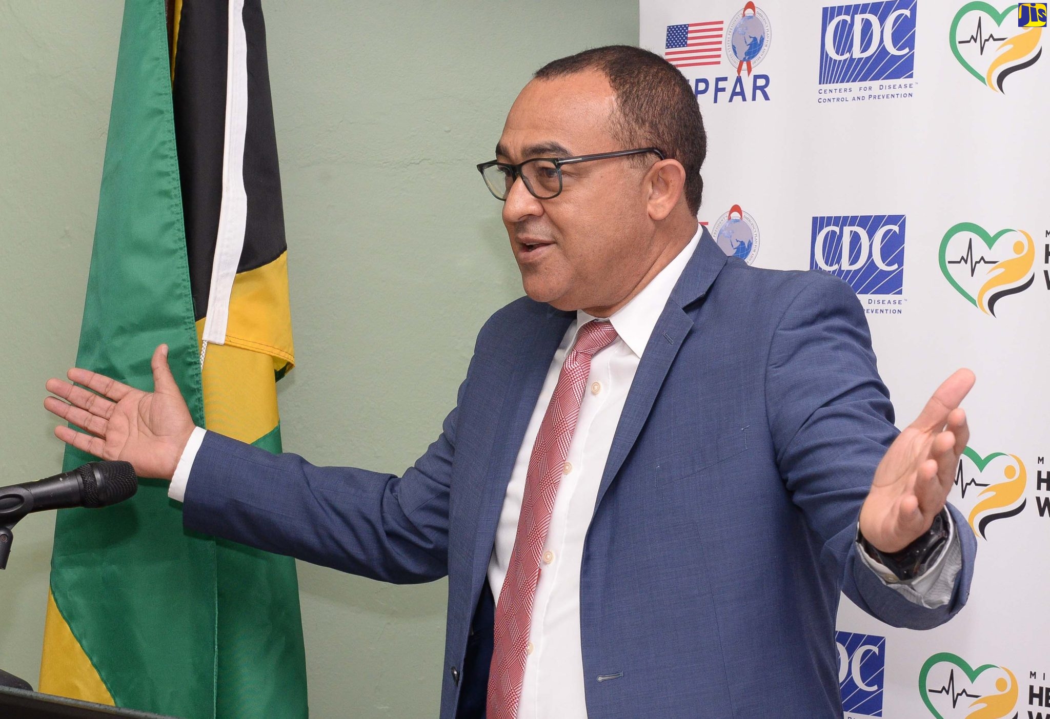 Minister of Health and Wellness, Dr. the Hon. Christopher Tufton, addresses a recent ceremony at the Kingston Public Hospital (KPH) in Kingston.