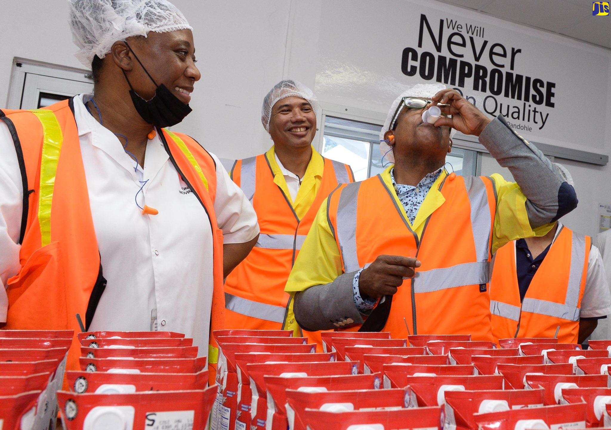 Dr. Dunn Tours Seprod’s Milk and Dairy Production Plant