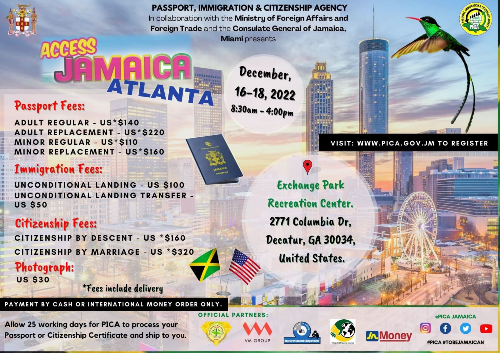 Pica Taking ‘access Jamaica Initiative To Atlanta Jamaica Information Service