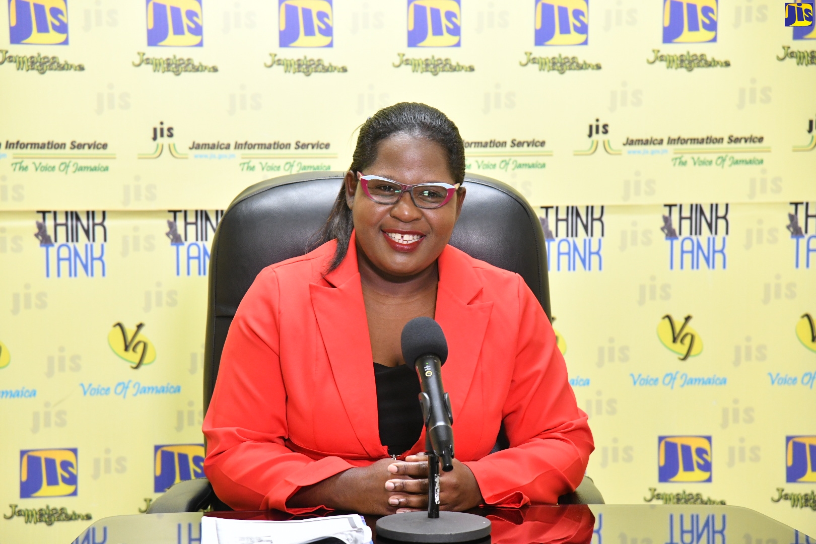 Director of Communications, Consumer Affairs Commission, Latoya Halstead, speaks at a recent JIS ‘Think Tank’ in Kingston.