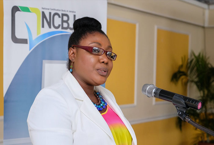 Manager, National Certification Body of Jamaica, Navenia Wellington-Ford. 