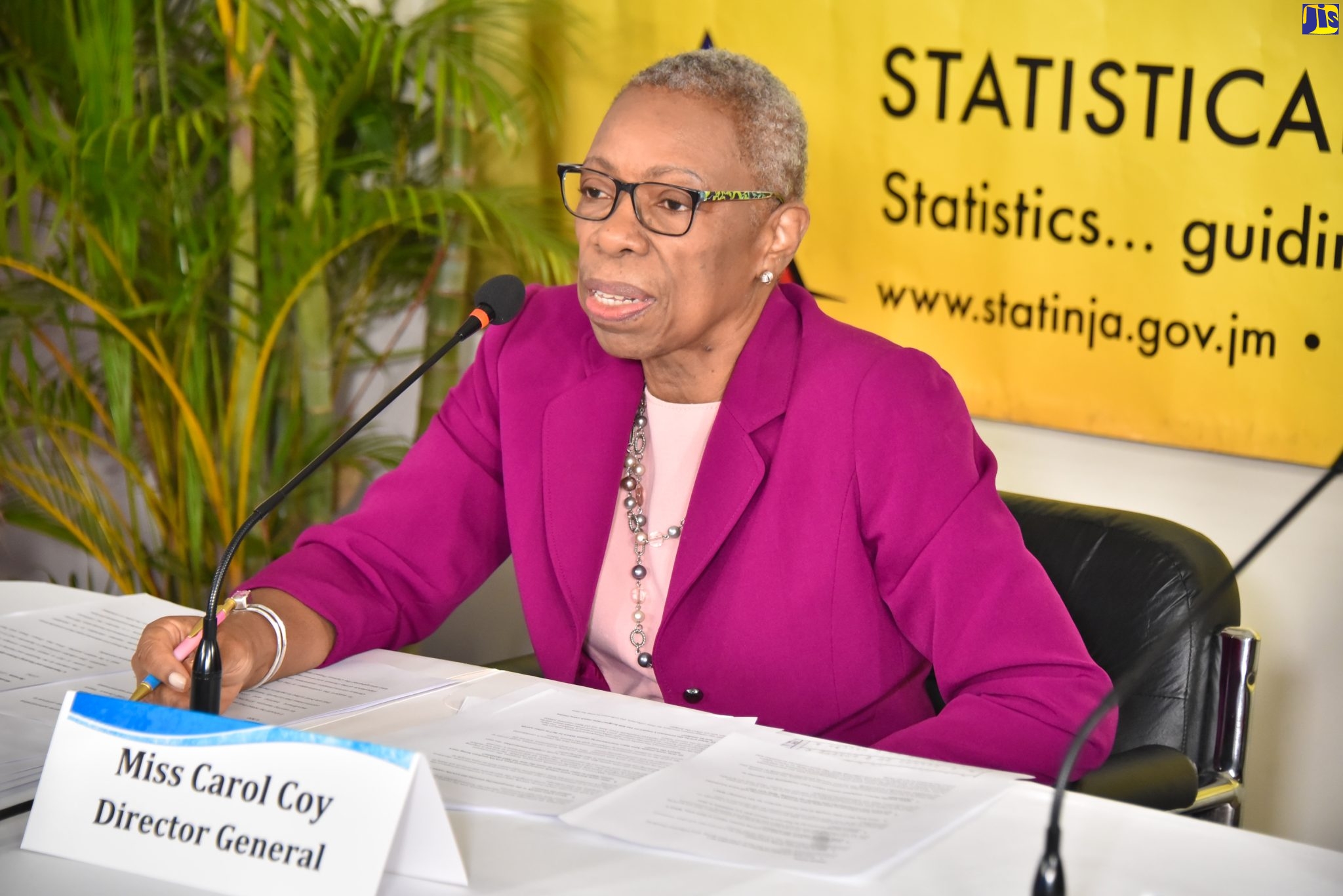 Director General, Statistical Institute of Jamaica (STATIN), Carol Coy, speaks during the agency’s digital quarterly media briefing, on Tuesday (January 17).