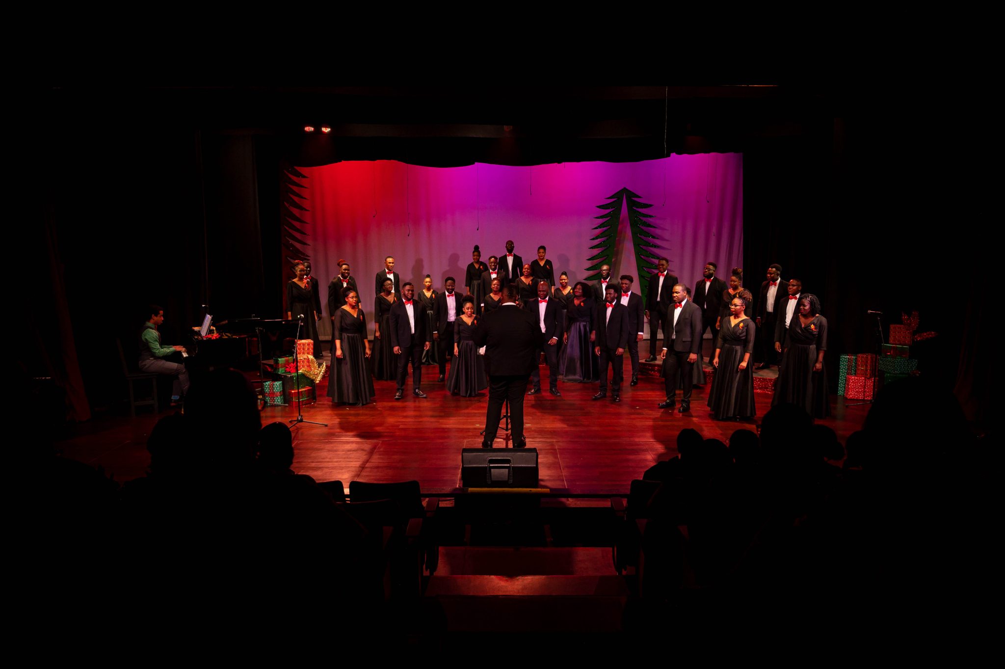 Members of the Jamaica Youth Chorale perform at its first musical performance in the Yuletide period since 2019, on December 3, 2022. 