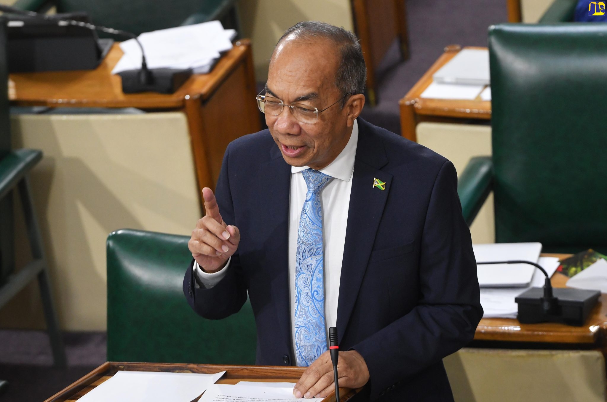 Minister of National Security, Hon. Dr. Horace Chang, addresses  Tuesday’s (January 10) sitting of the House of Representatives.