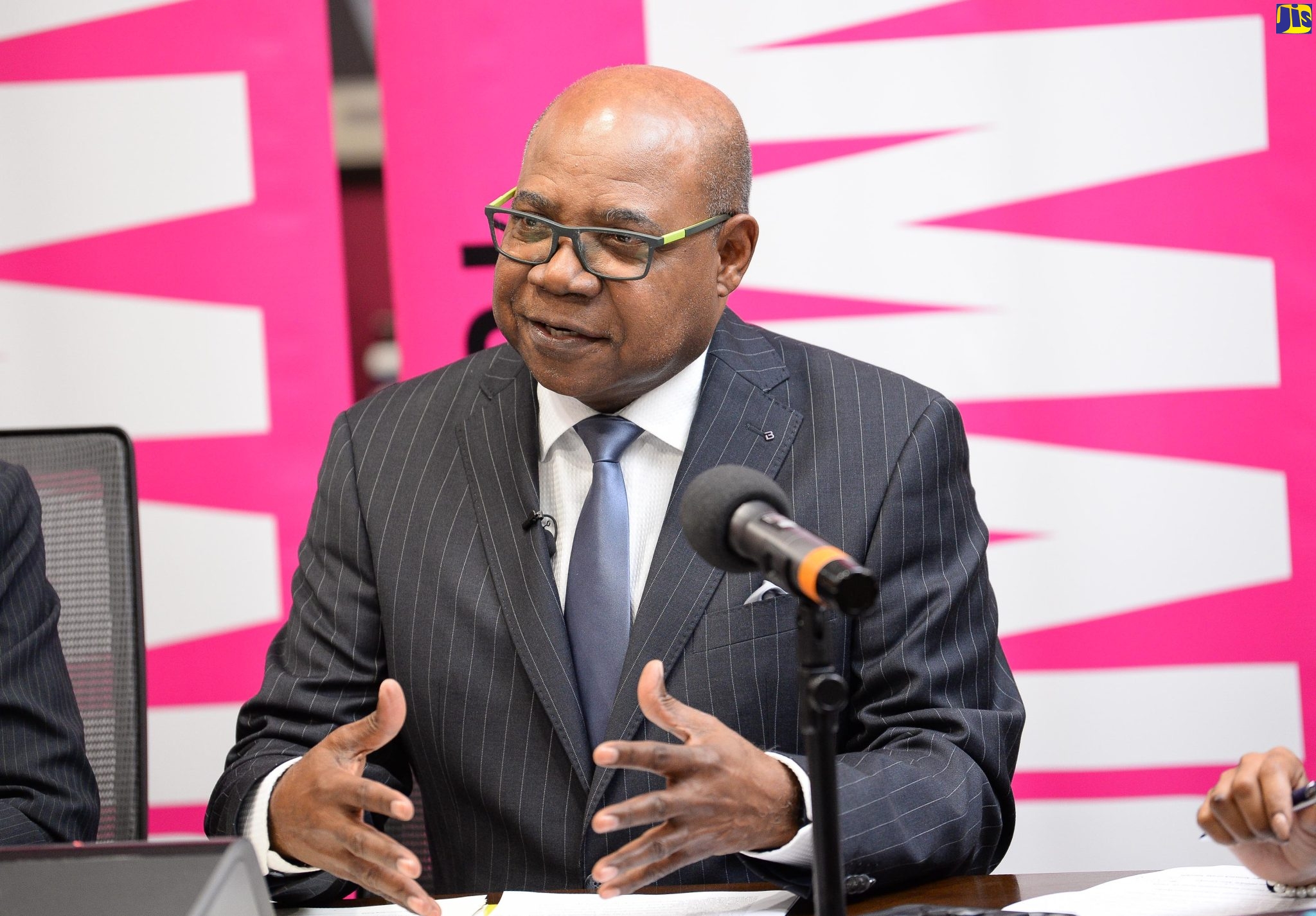 Tourism Minister, Hon. Edmund Bartlett, speaking during the launch of the Global Tourism Resilience Conference on January 12. The launch was held at the Jamaica Tourist Board offices in Kingston.