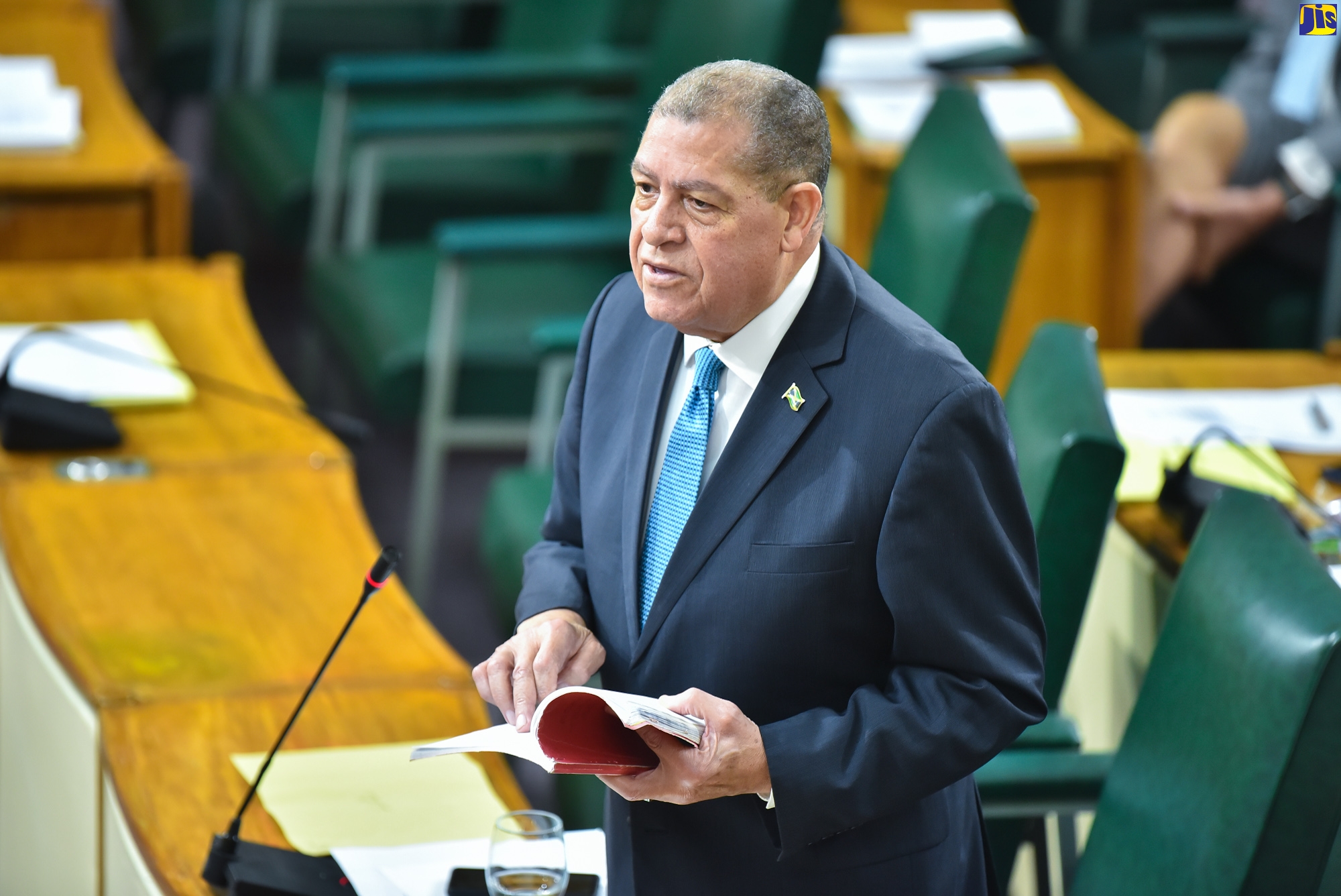 Minister of Transport and Mining, Hon. Audley Shaw, delivers statement in the House of Representatives on January 31.