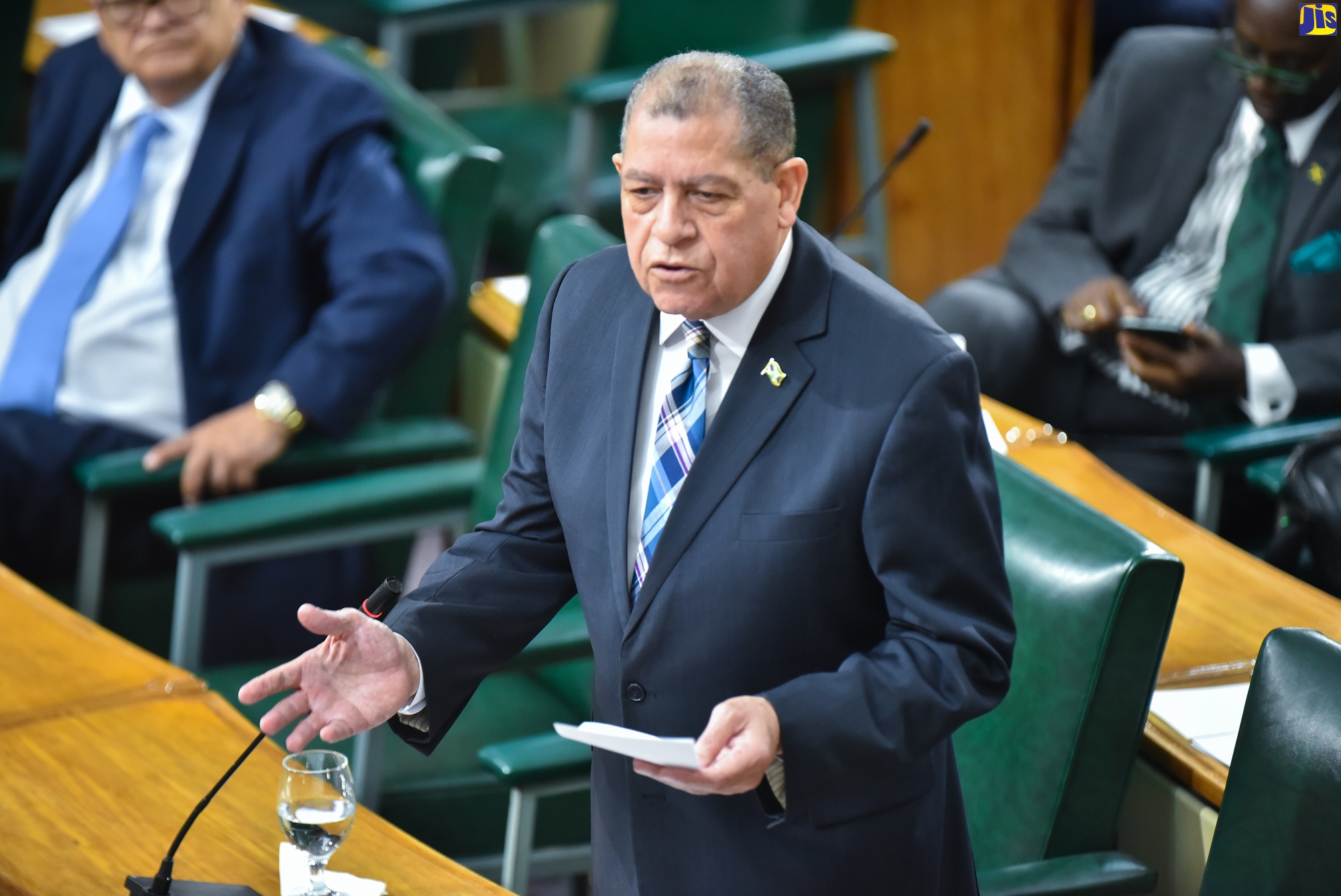 Minister of Transport and Mining, Hon. Audley Shaw, speaking in the House of Representatives on February 7.