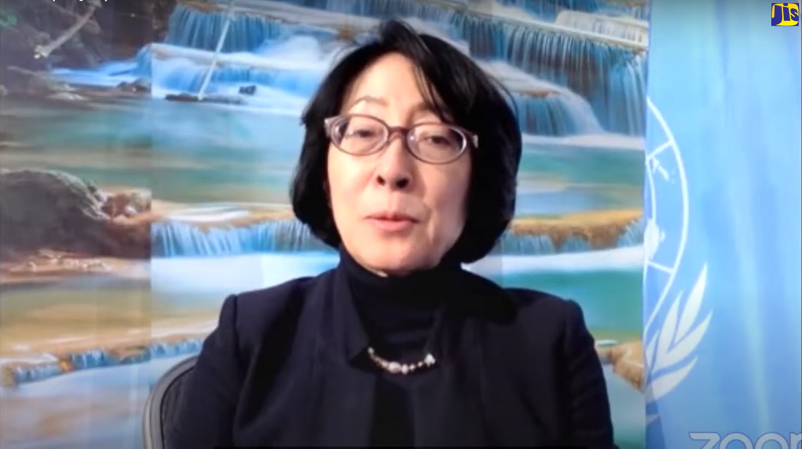 Head of the United Nations Office for Disaster Risk Reduction (UNDRR), and Special Representative of the United Nations Secretary-General for Disaster Risk Reduction, Mami Mizutori, addresses the World Meteorological Organization (WMO) Regional Conference (Regional Association IV), on February 7.