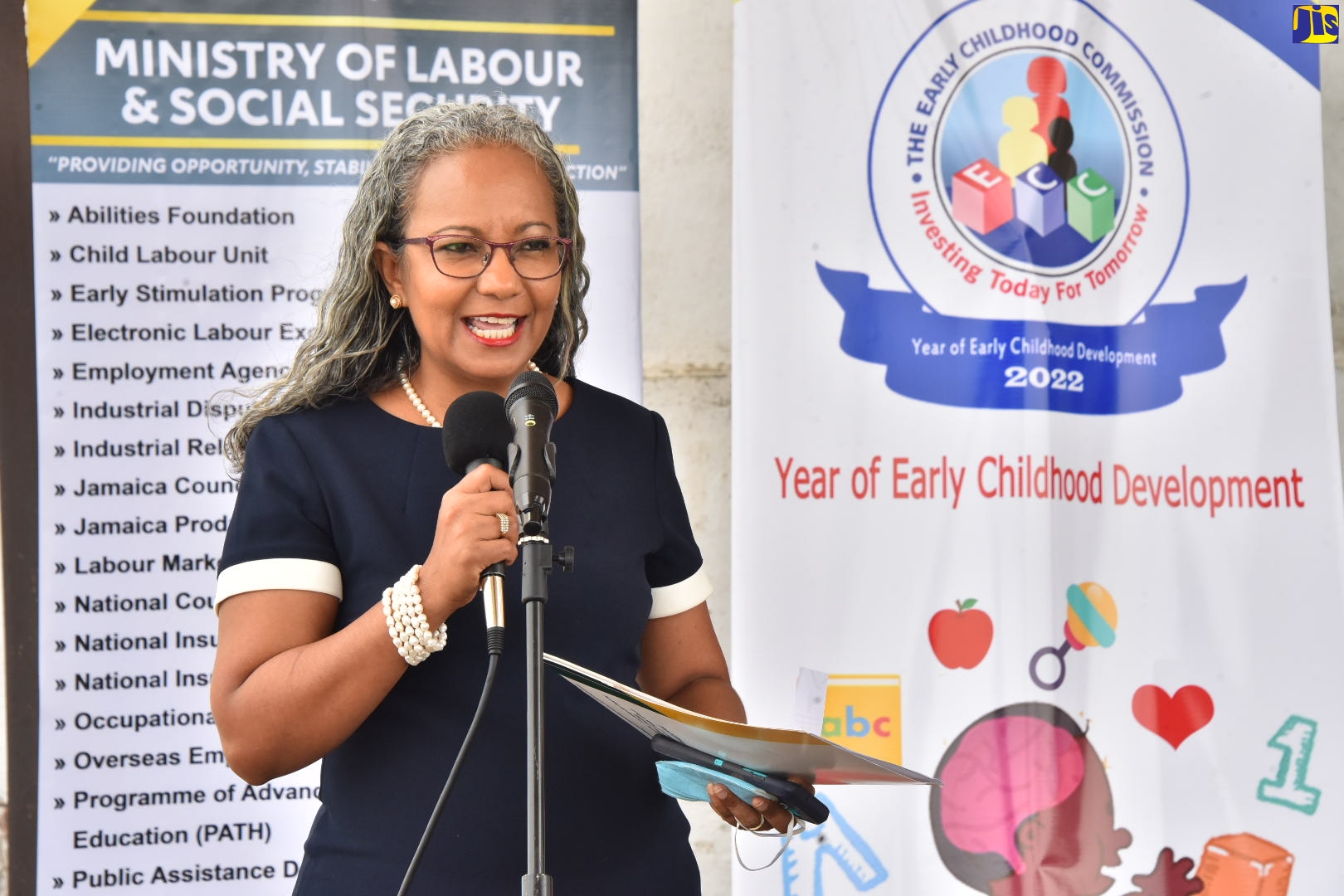 Permanent Secretary in the Ministry of Labour and Social Security, Colette Roberts Risden.