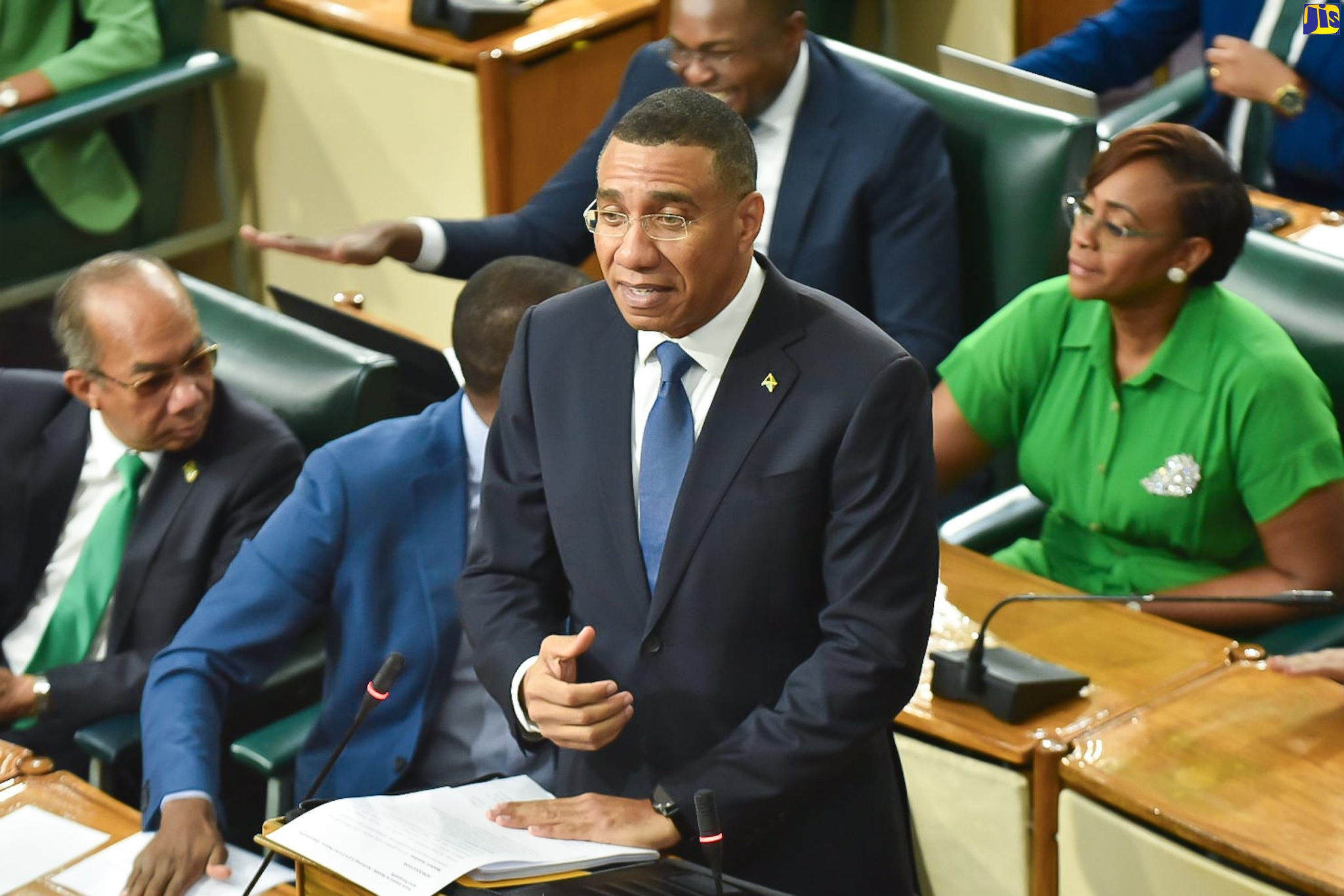 Prime Minister, the Most Hon. Andrew Holness, delivering his 2023/24 Budget Debate presentation in the House of Representatives on Thursday (March 16). 