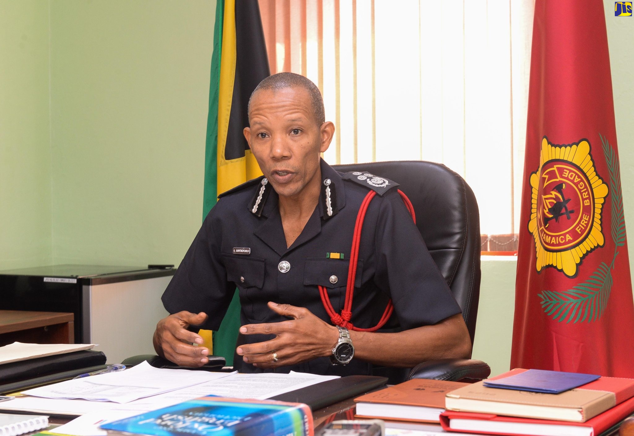Jamaica Fire Brigade (JFB) Commissioner, Stewart Beckford.