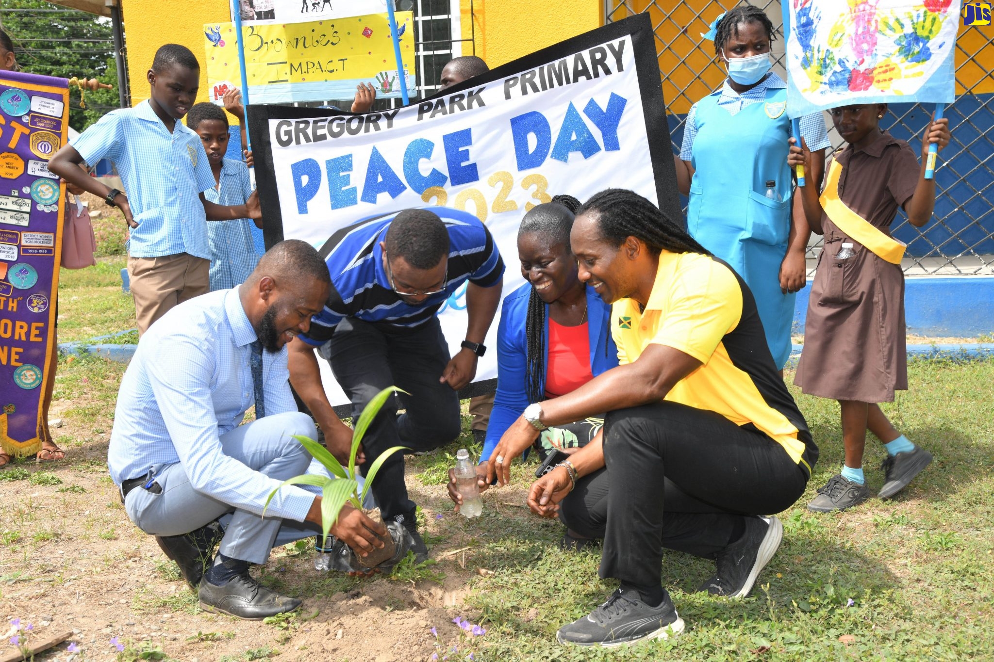 Students March for Peace in Gregory Park