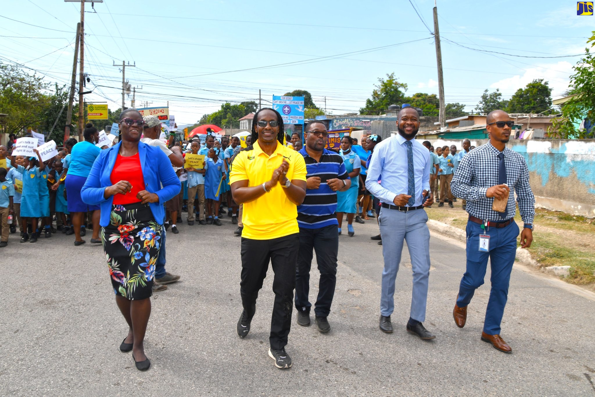 Students March for Peace in Gregory Park