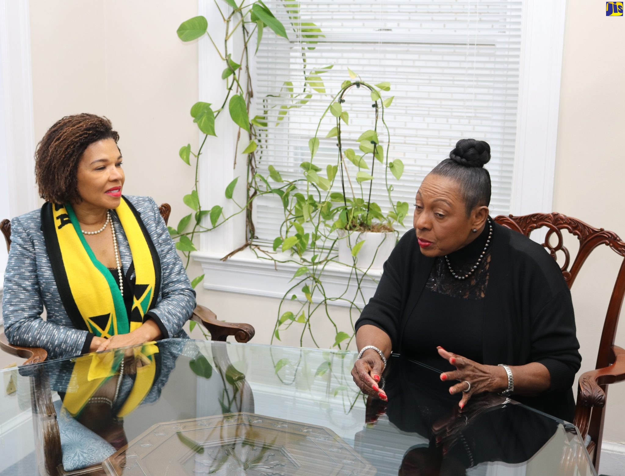 PHOTOS: Minister Grange calls on Ambassador Marks in Washington DC