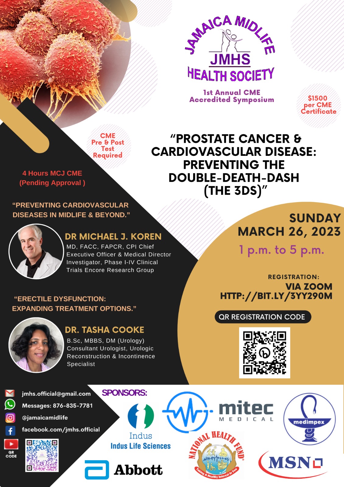 Jamaica Midlife Health Society to Host Symposium on March 26