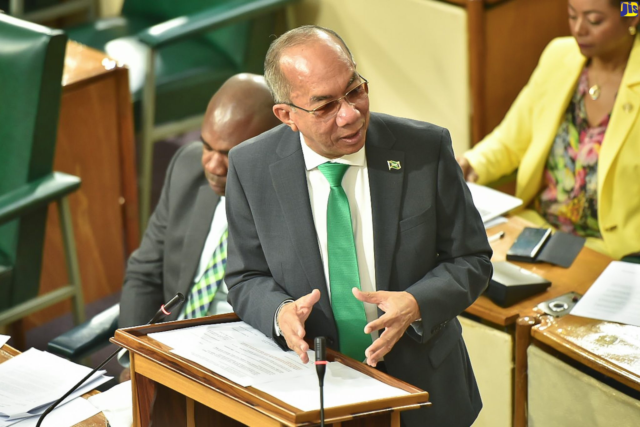 Deputy Prime Minister and Minister of National Security, Hon. Dr. Horace Chang, makes his contribution to the 2023/24 Sectoral Debate in the House of Representatives, on Tuesday (April 25).