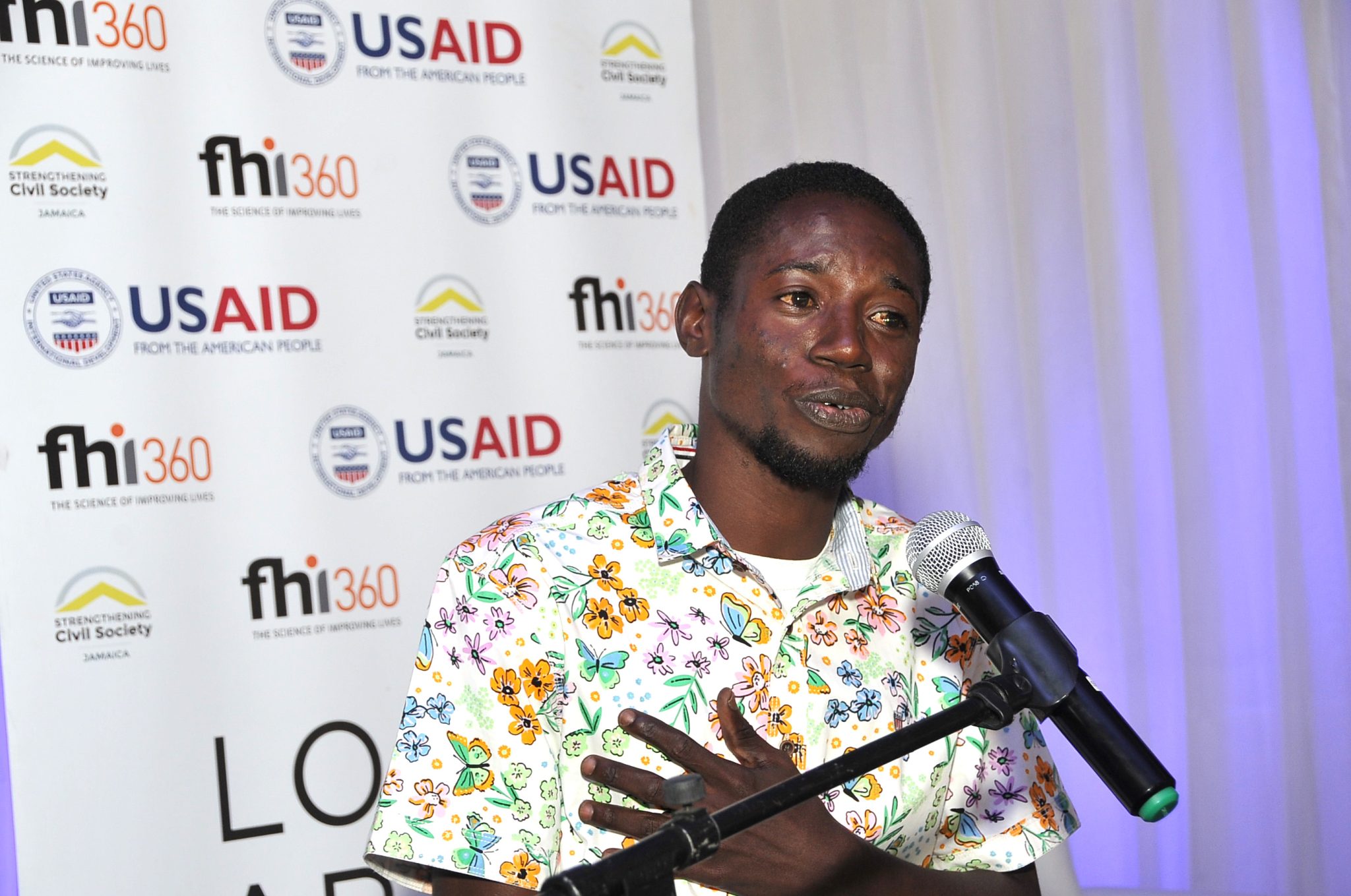 Beneficiary of the United States Agency for International Development (USAID)-funded Local Partner Development (LPD) project, Emerson Benjamin.