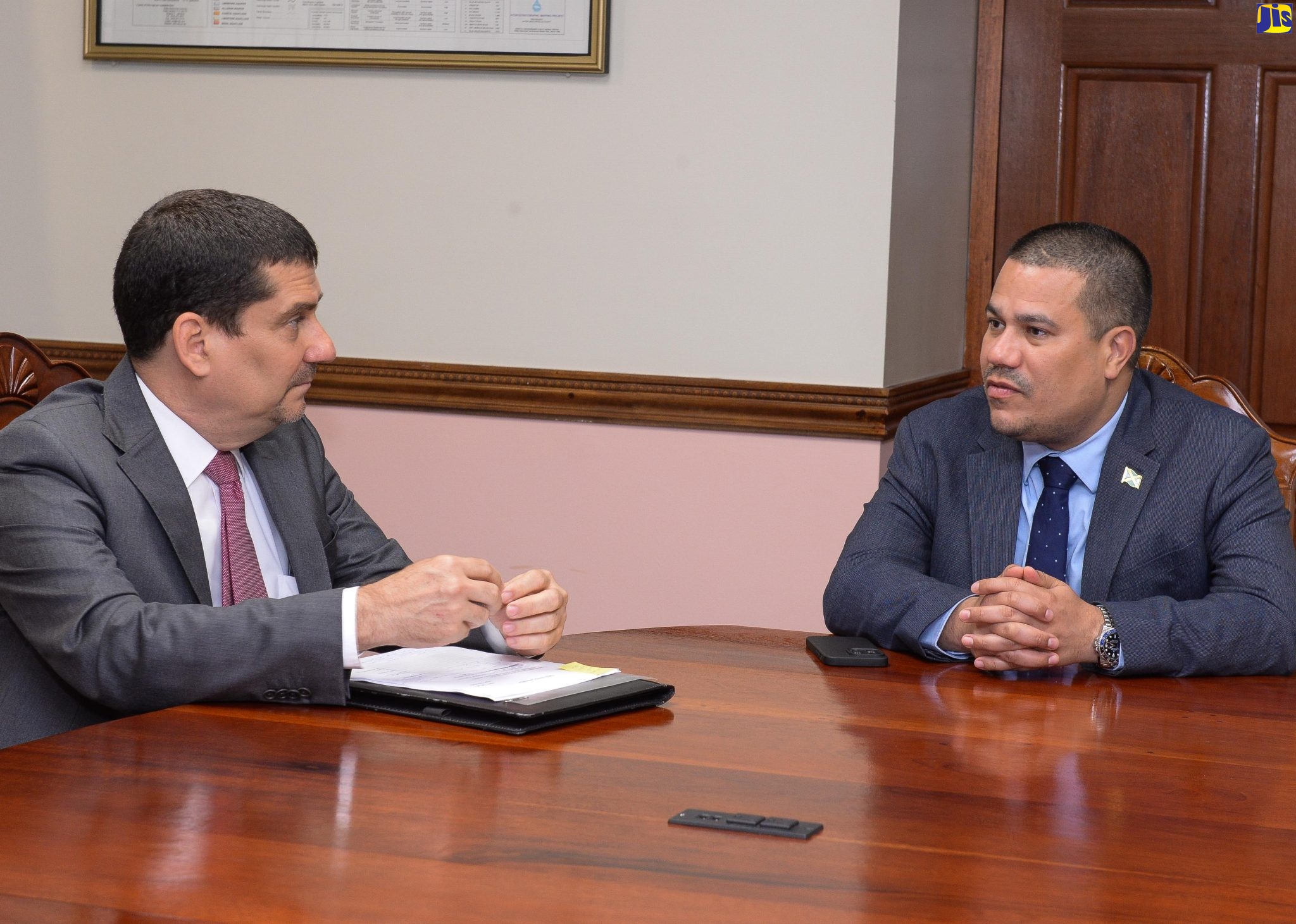 PHOTOS: Minister Matthew Samuda Receives Courtesy Call From Cuba’s Ambassador