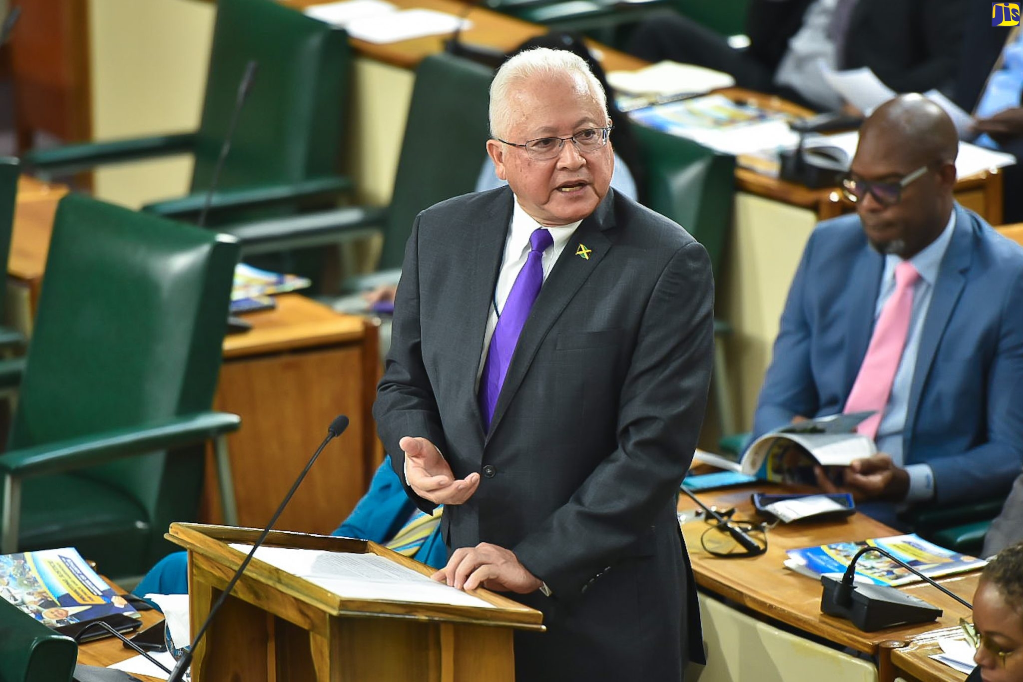 Minister of Justice, Hon. Delroy Chuck, speaks in the 2023/24 Sectoral Debate in the House of Representatives on May 2.