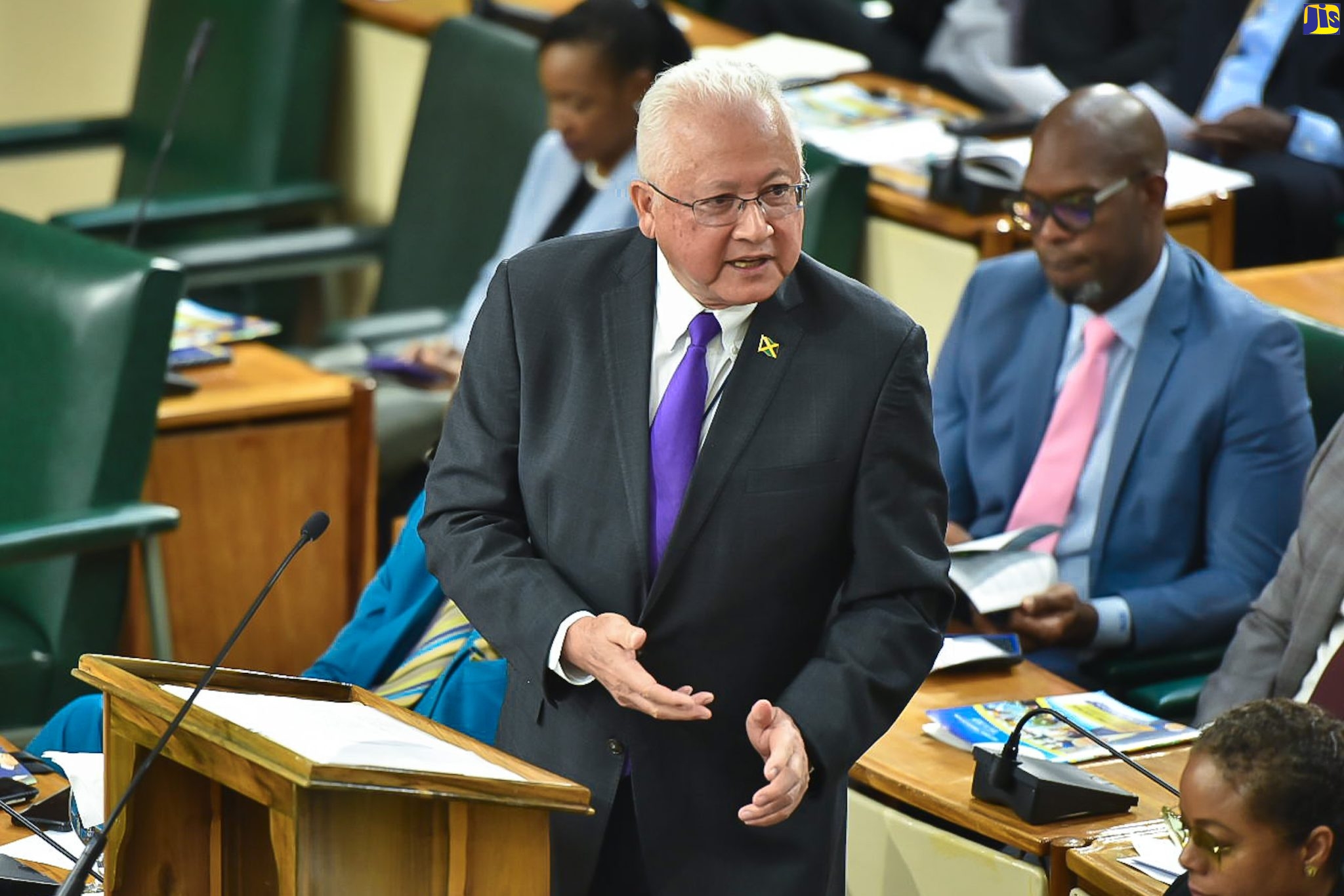 Minister of Justice, Hon. Delroy Chuck, makes his contribution to the 2023/24 Sectoral Debate in the House of Representatives, on Tuesday (May 2).
