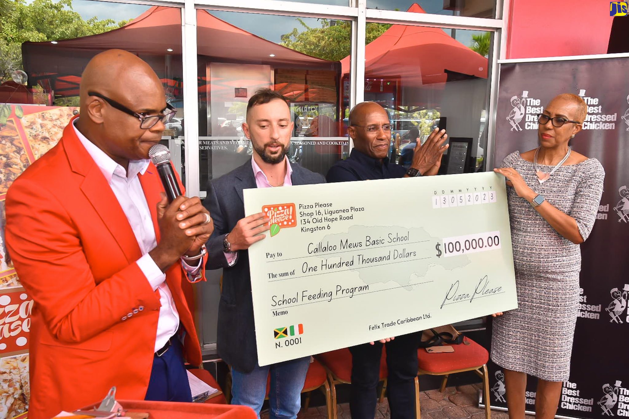 PHOTOS: Ministers Aubyn Hill And Fayval Williams Attend Pizza Please! Liguanea Branch Opening