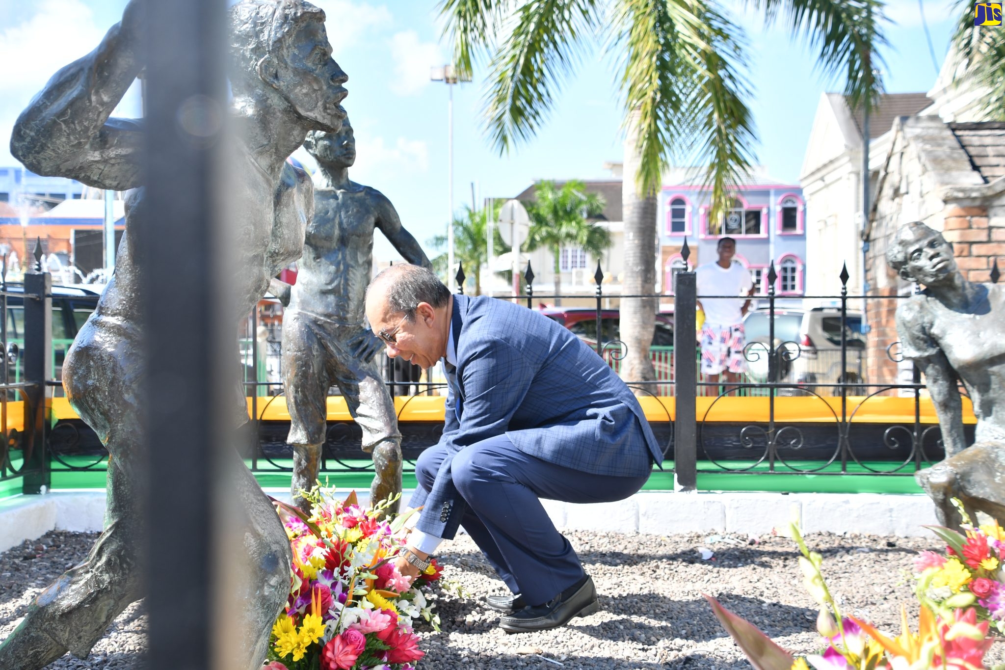 PHOTOS: Floral Tribute to Samuel Sharpe in St. James