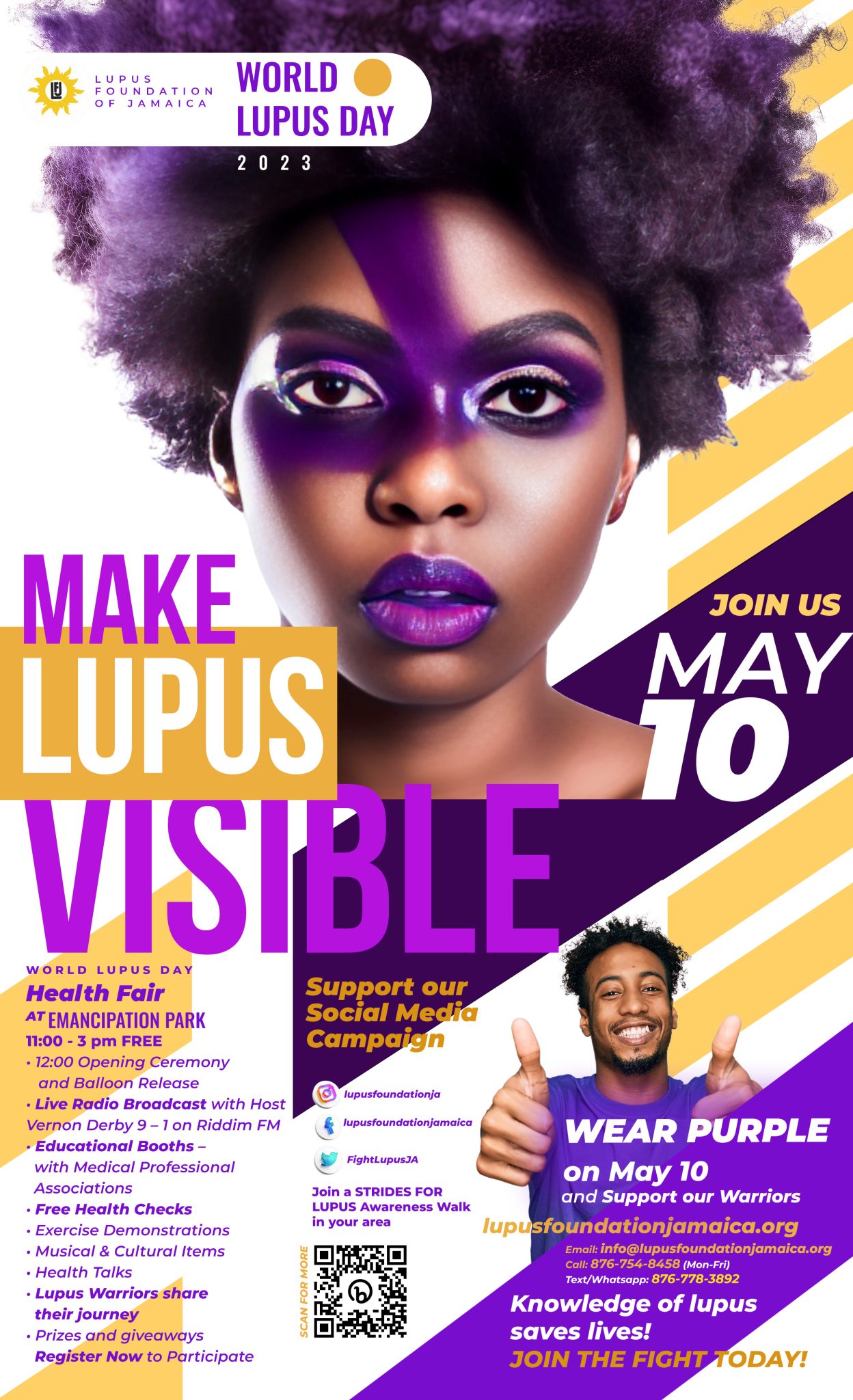 Lupus Foundation Stages Free Health Fair at Emancipation Park Jamaica
