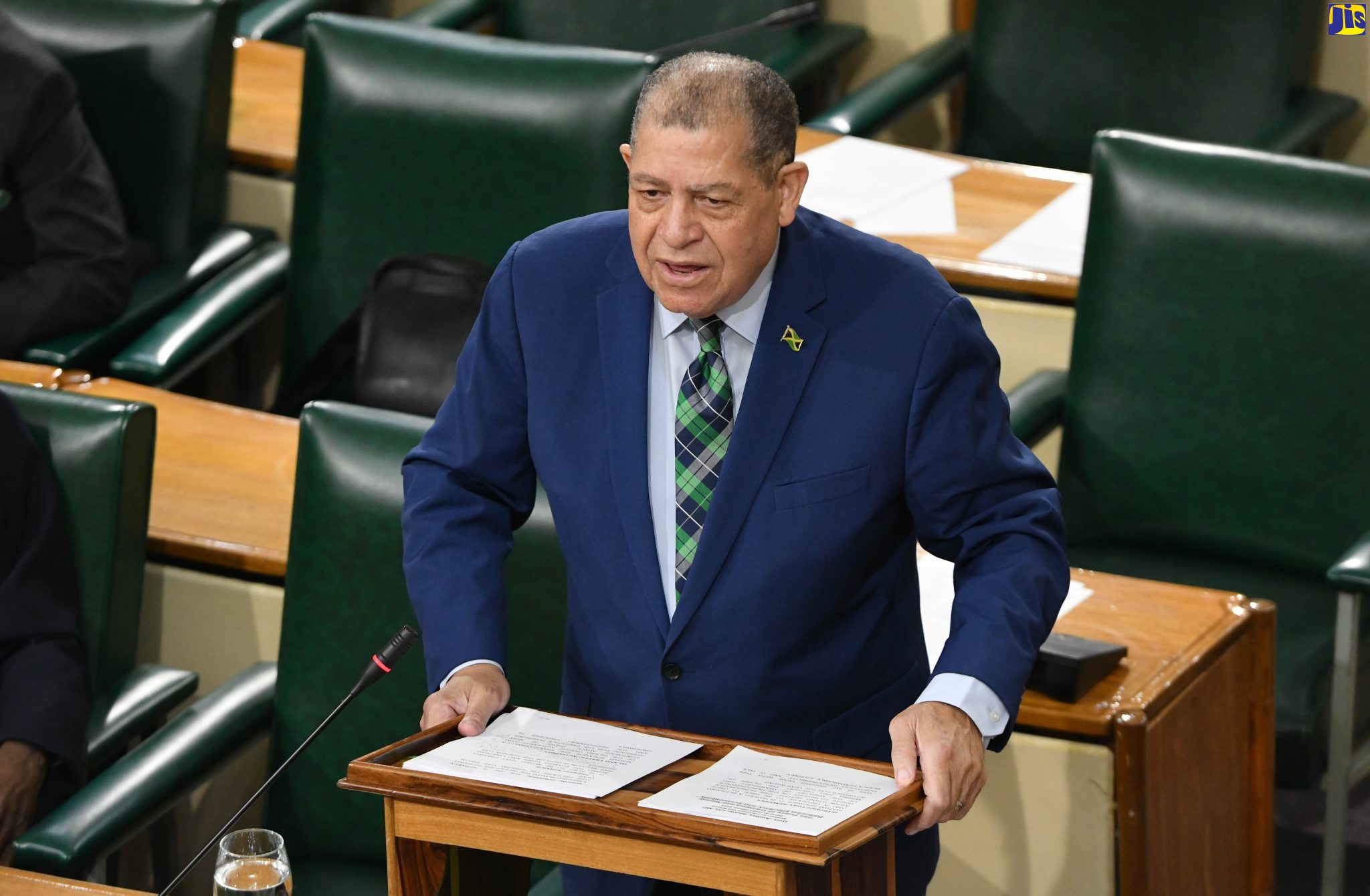 Transport and Mining Minister, Hon. Audley Shaw, speaking during his contribution to the 2023/24 Sectoral Debate in the House of Representatives on Tuesday (May 9).