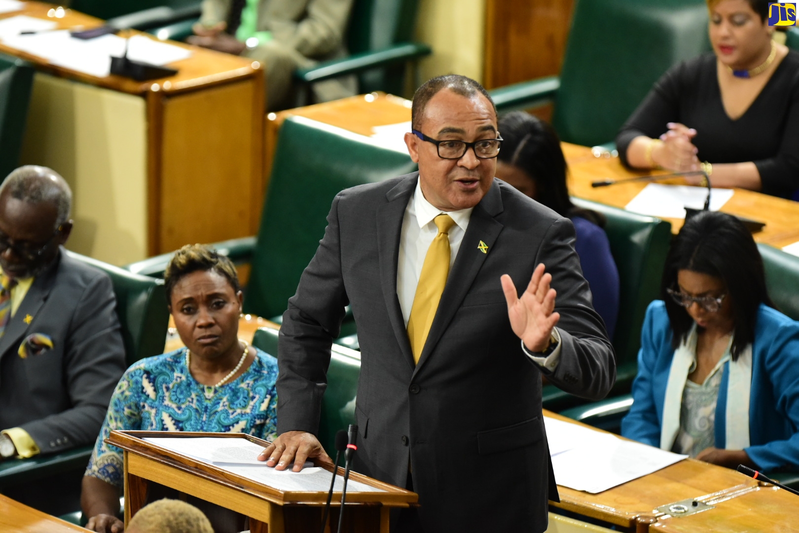 Minister of Health and Wellness, Dr. the Hon. Christopher Tufton, makes his contribution to the 2023/2024 Sectoral Debate in the House of Representatives, yesterday (May 3)